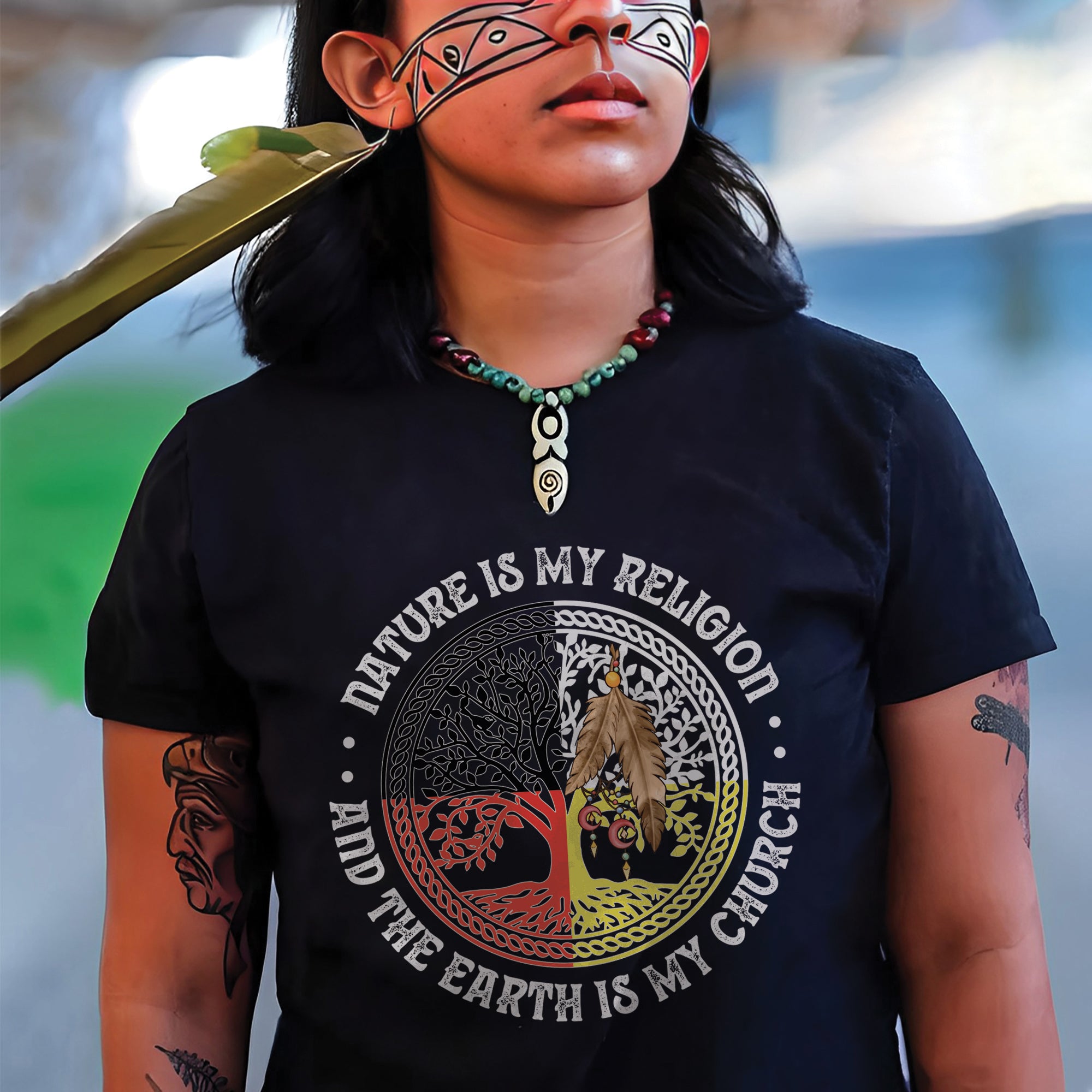 Nature Is My Religion And The Earth Is My Church Unisex T-Shirt/T-Shirt V-Neck/Hoodie/Sweatshirt - N32