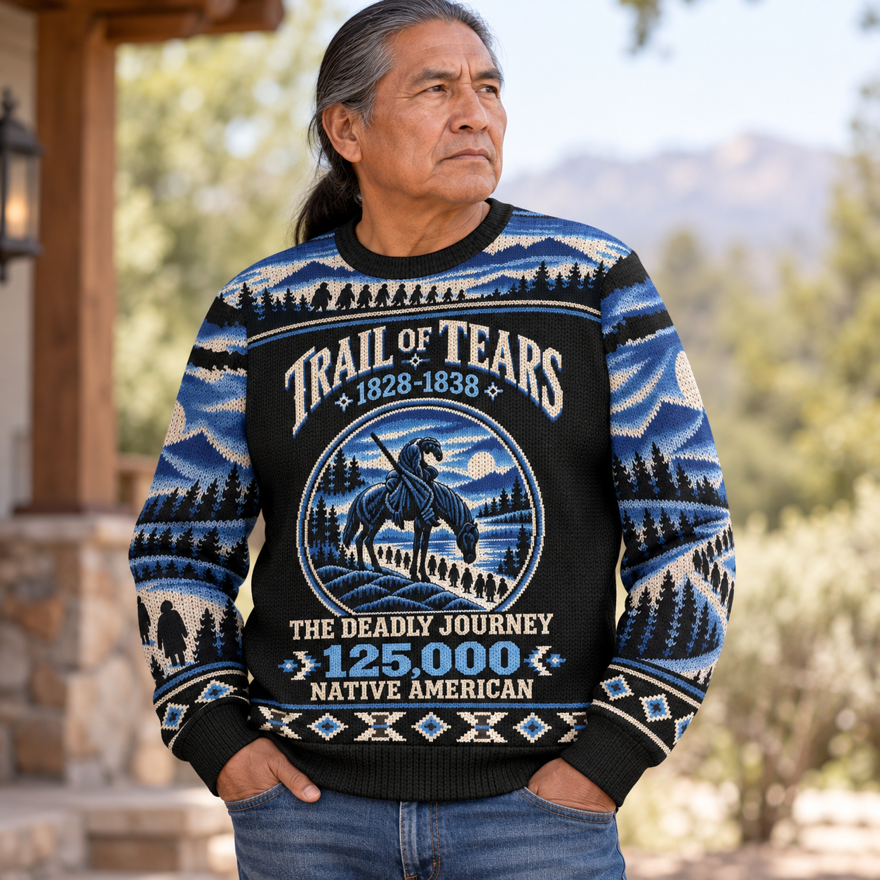 Trail of Tears – The Deadly Journey of 125,000 Native Americans Ugly Sweatshirt Unisex