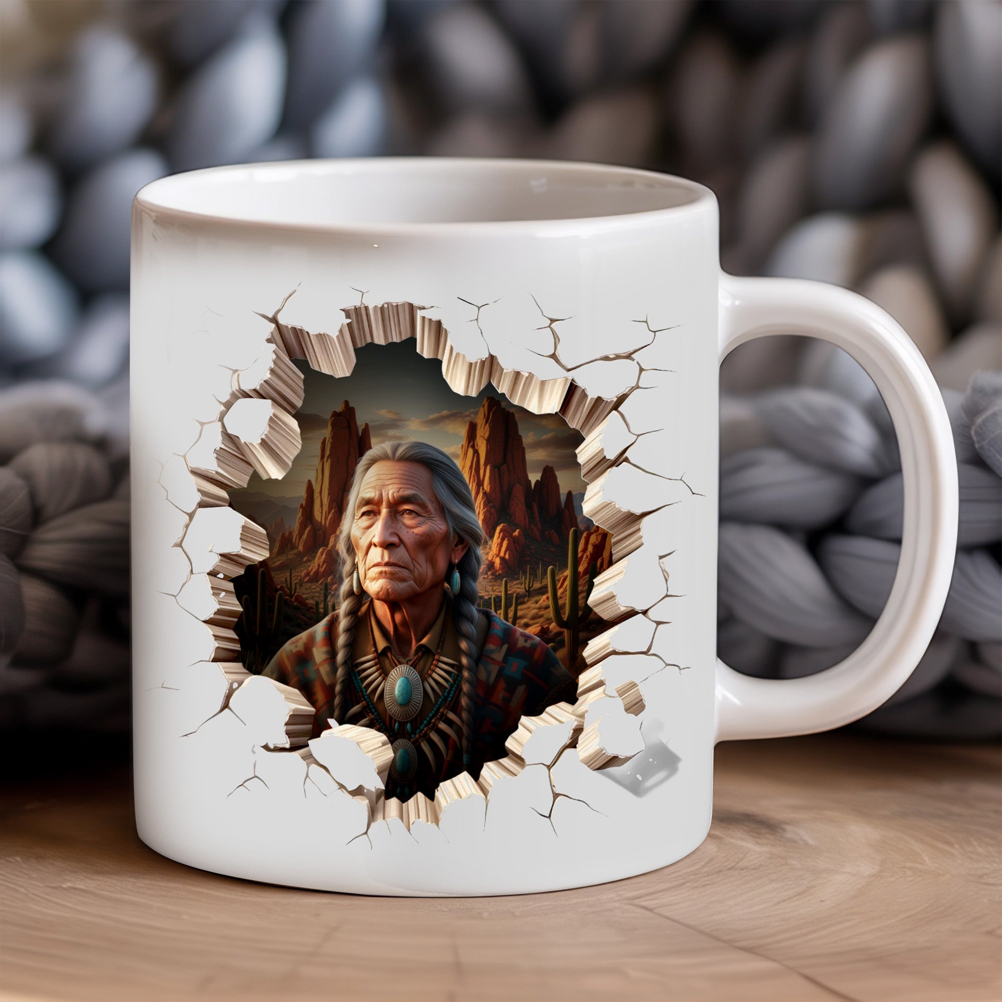 Guardian of the Sacred Desert Native American Heritage Mug