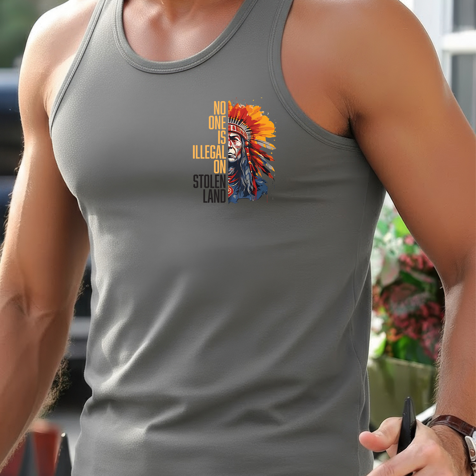 [Two Sides] No One Is Illegal On Stolen Land Unisex Tank Top/Long Sleeve/Hoodie Zip