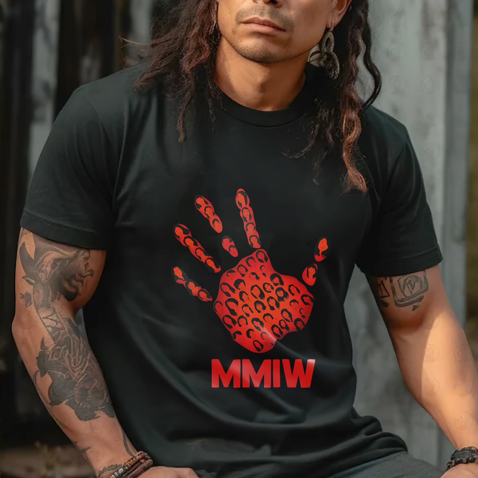 MMIW Red Hand Shines Light On Missing And Murdered Indigenous Women Unisex Hoodie/T-Shirt/Sweatshirt