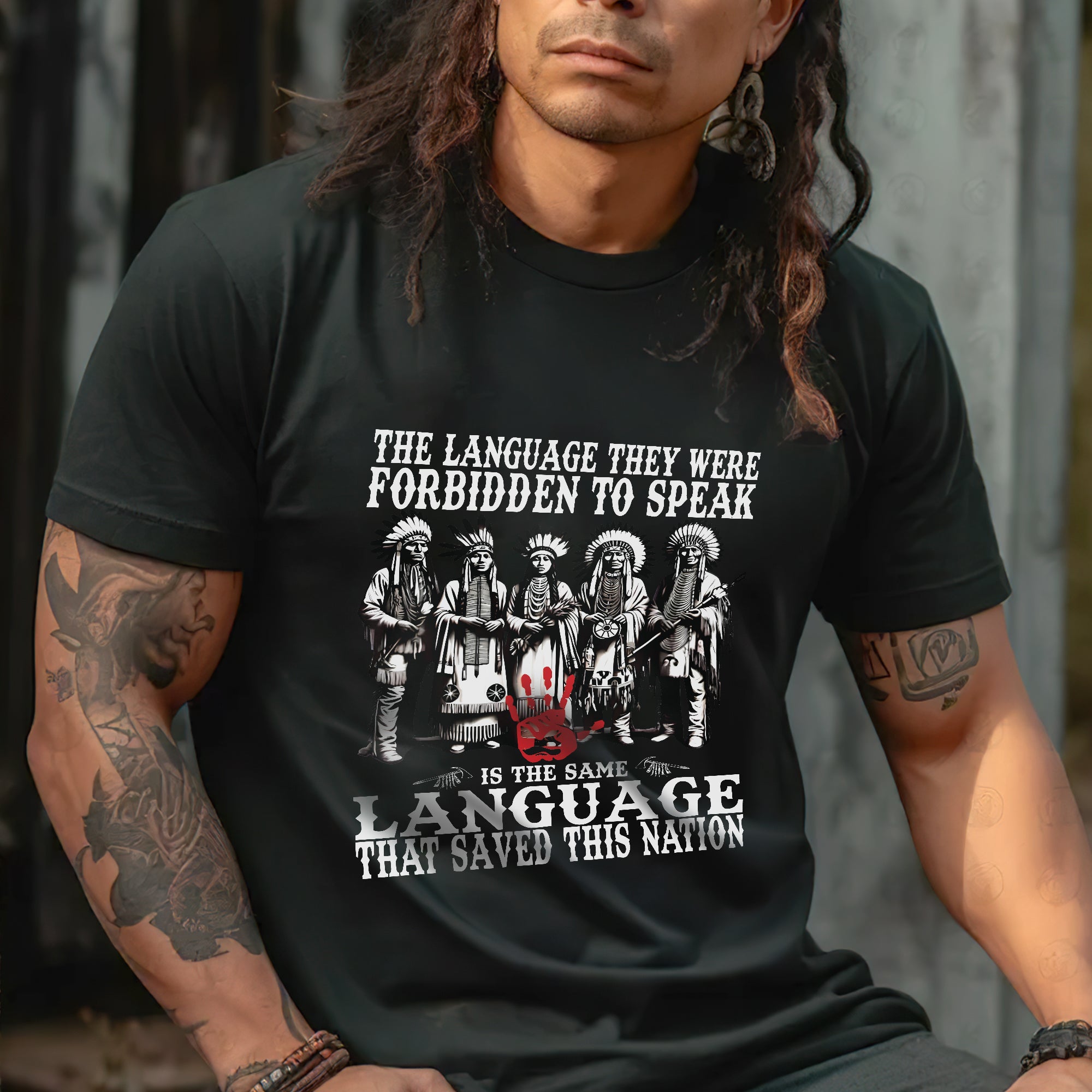 The Language They Were Forbidden To Speak – Unisex T-Shirt/T-Shirt V-Neck/Hoodie/Sweatshirt