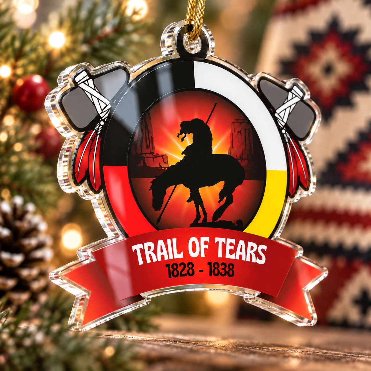 Trail of Tears Memorial Ornament 1828–1838 Unique Gift Decor Flat Acrylic