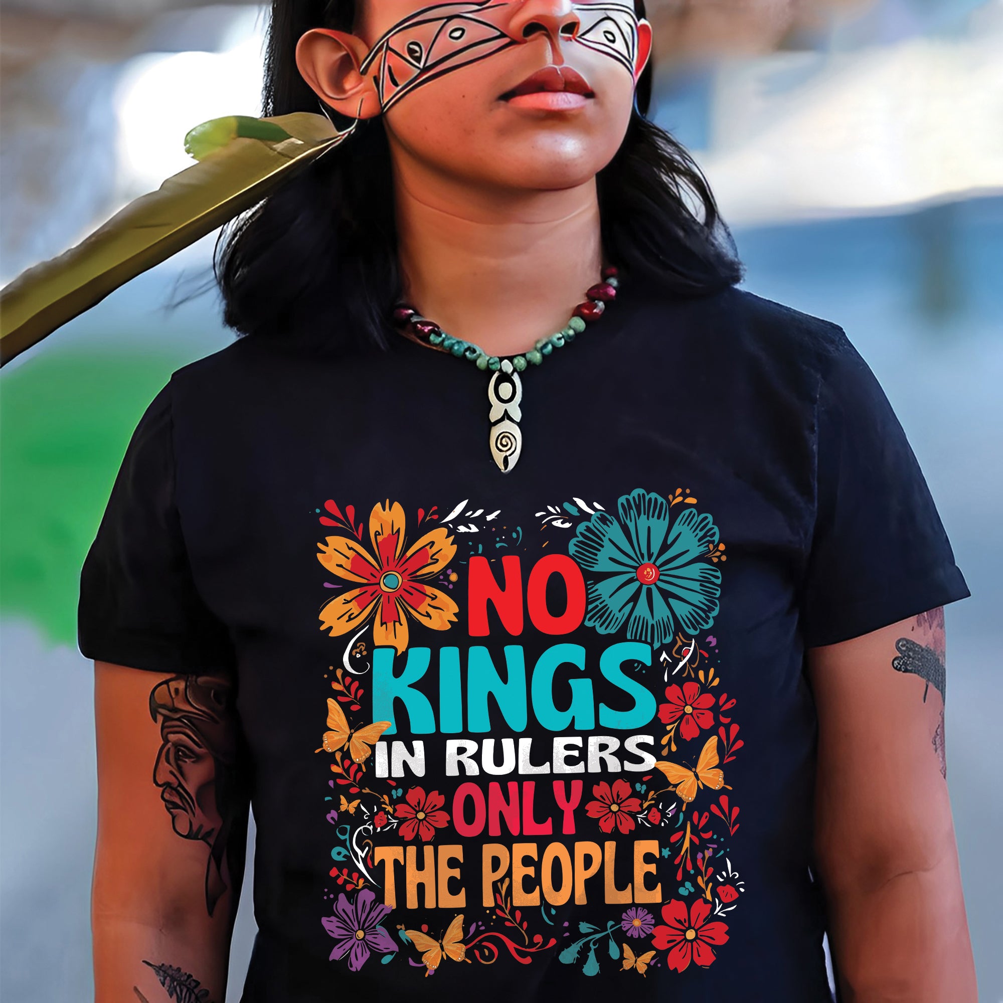 No Kings In Rulers Only The People Unisex T-Shirt/T-Shirt V-Neck/Hoodie/Sweatshirt