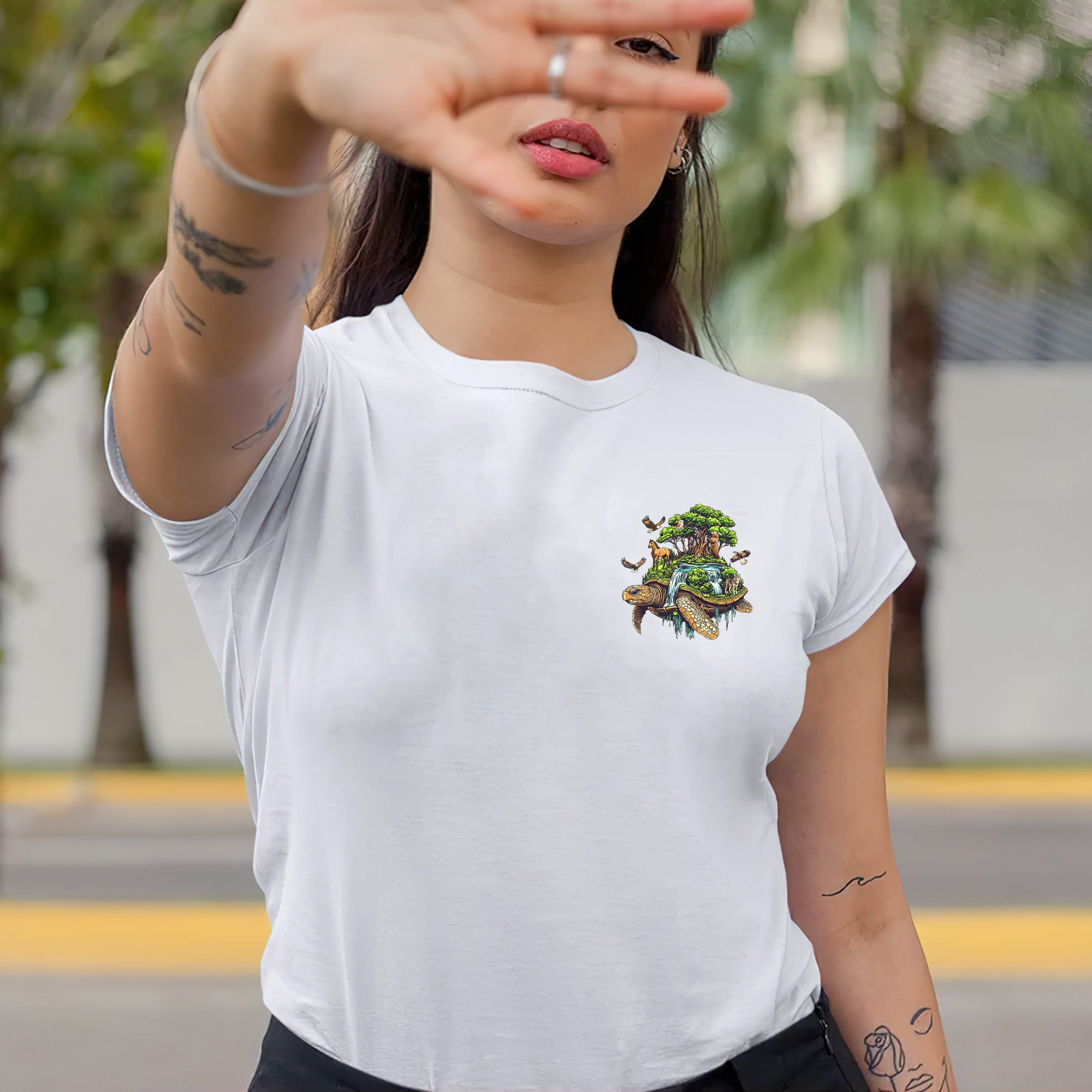 [Two Sides] No One Is Illegal On Stolen Land. We Walk On Native Land Style 4 - Two Sides Unisex T-Shirt/T-Shirt V-Neck/Hoodie/Sweatshirt