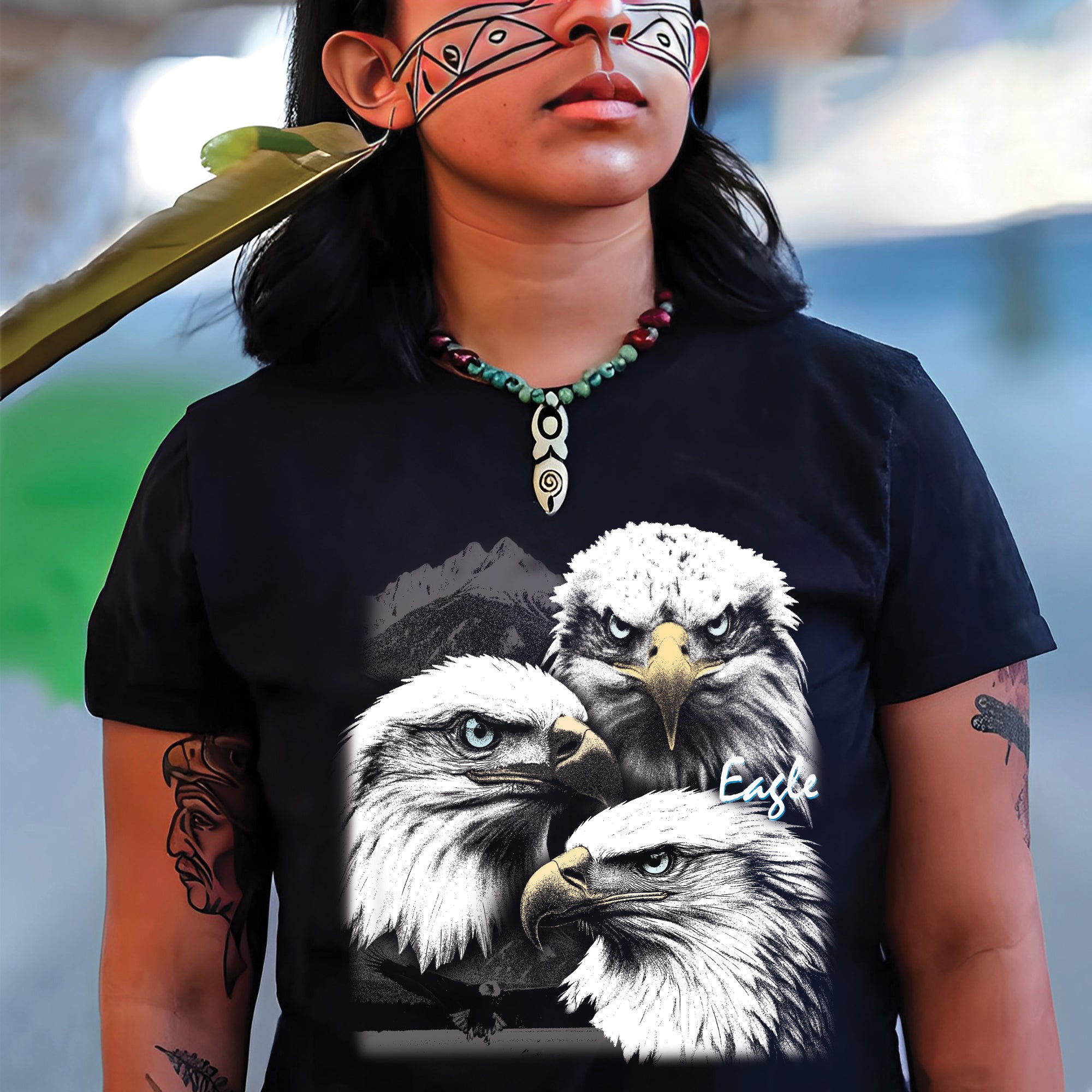 Sacred Eagle Spirit Native American Indigenous Culture Unisex T-Shirt/T-Shirt V-Neck/Hoodie/Sweatshirt