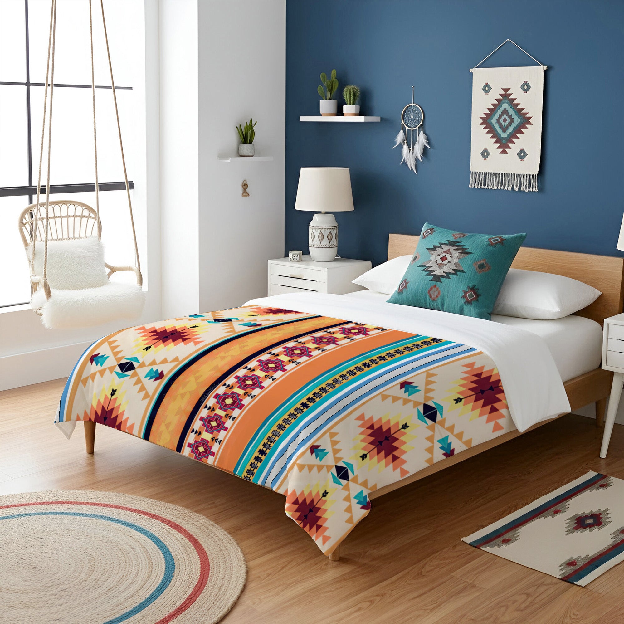 Native American Pattern Soft And Warm Fleece Blanket