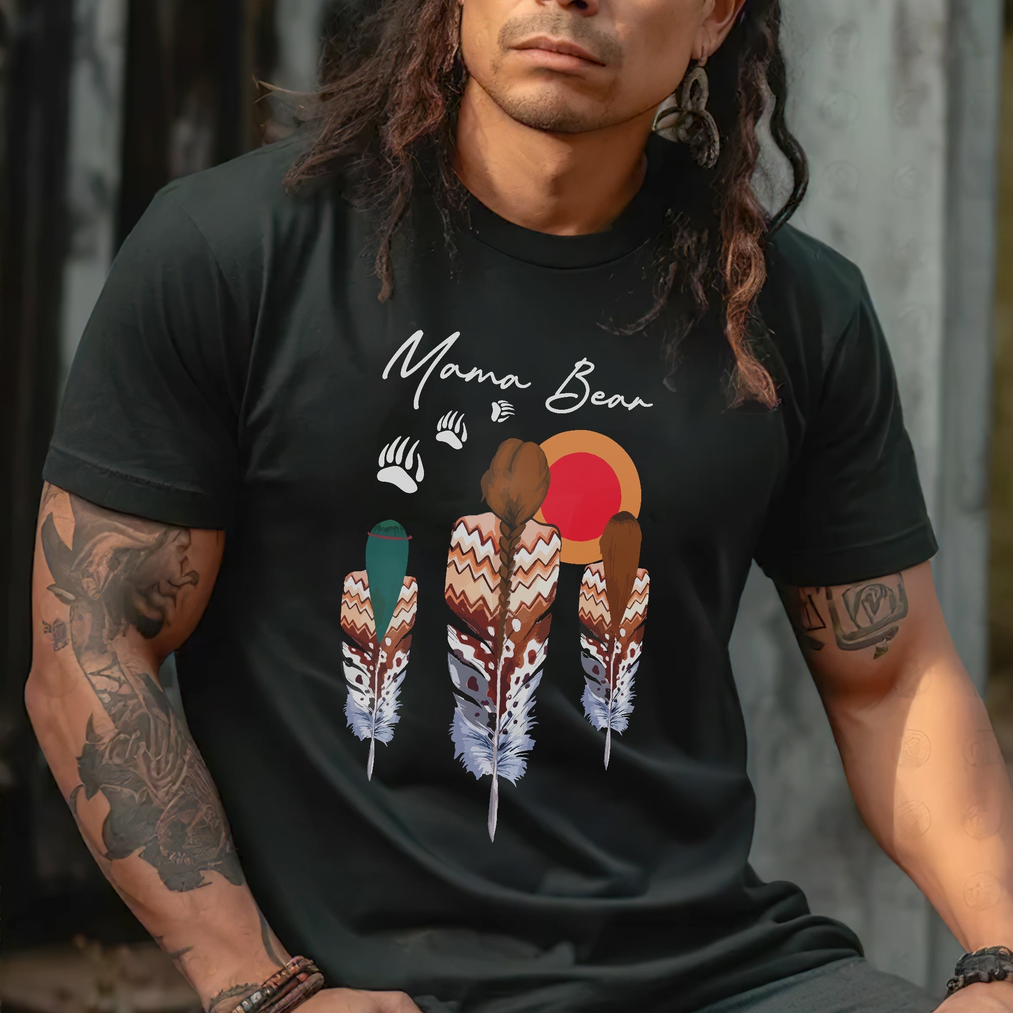 MAMA BEAR - Unisex T-shirt/T-shirt V-Neck/Hoodie/Sweatshirt