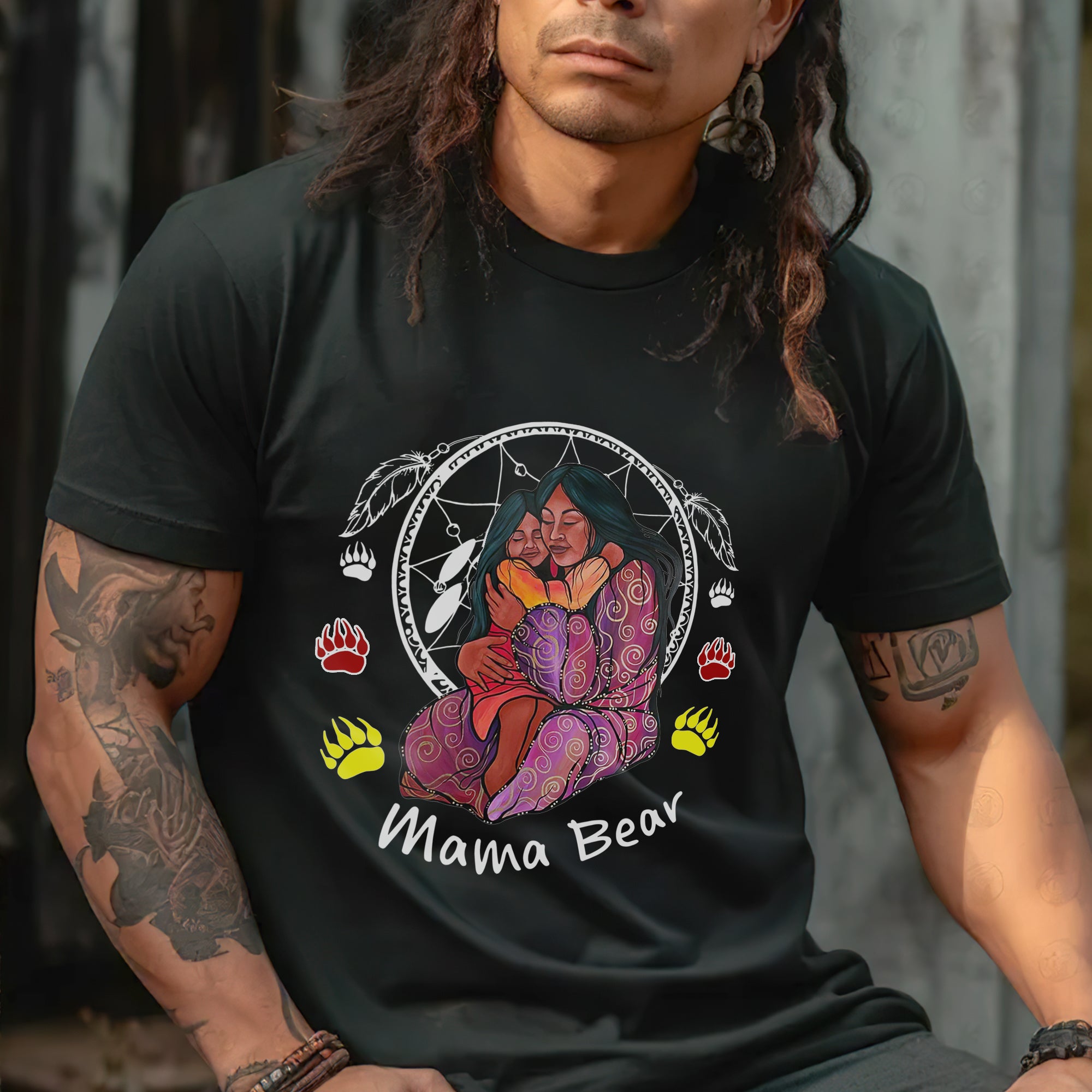 Mama Bear – Embracing Love and Strength Tee Unisex T-Shirt/T-Shirt V-Neck/Hoodie/Sweatshirt