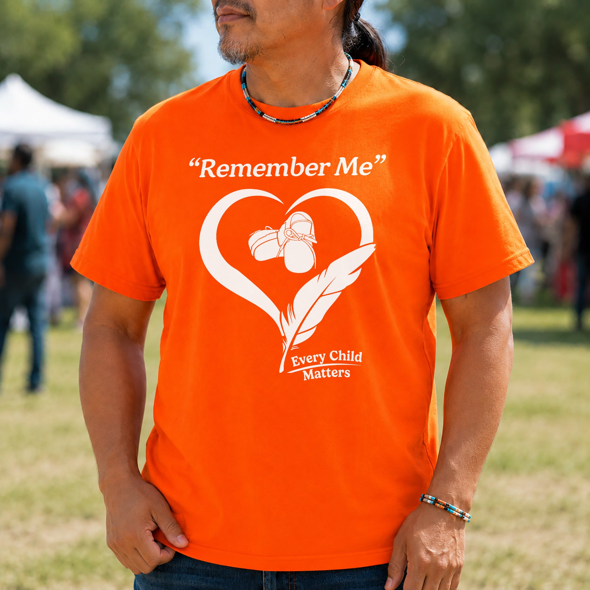 Remember Me Every Child Matters Heart Feather Orange Shirt Day Unisex T-shirt/Hoodie/Sweatshirt