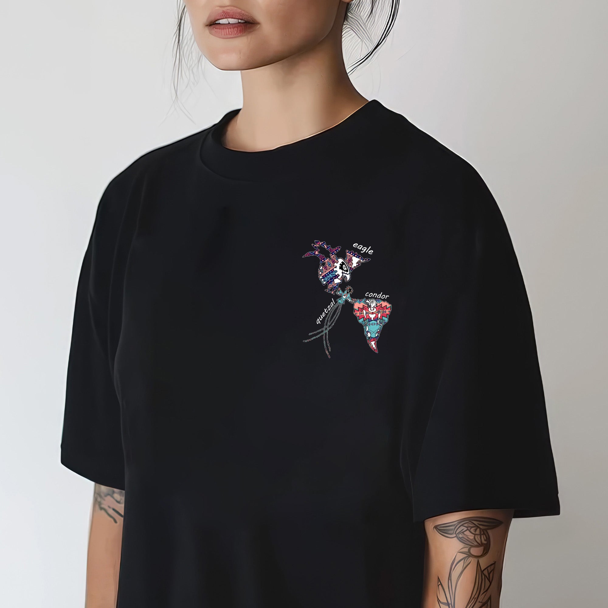 ICE Melt On Native Land – Eagle and Condor Unite Indigenous Solidarity Unisex T-shirt/T-shirt V-Neck/Hoodie/Sweatshirt - Two Sides