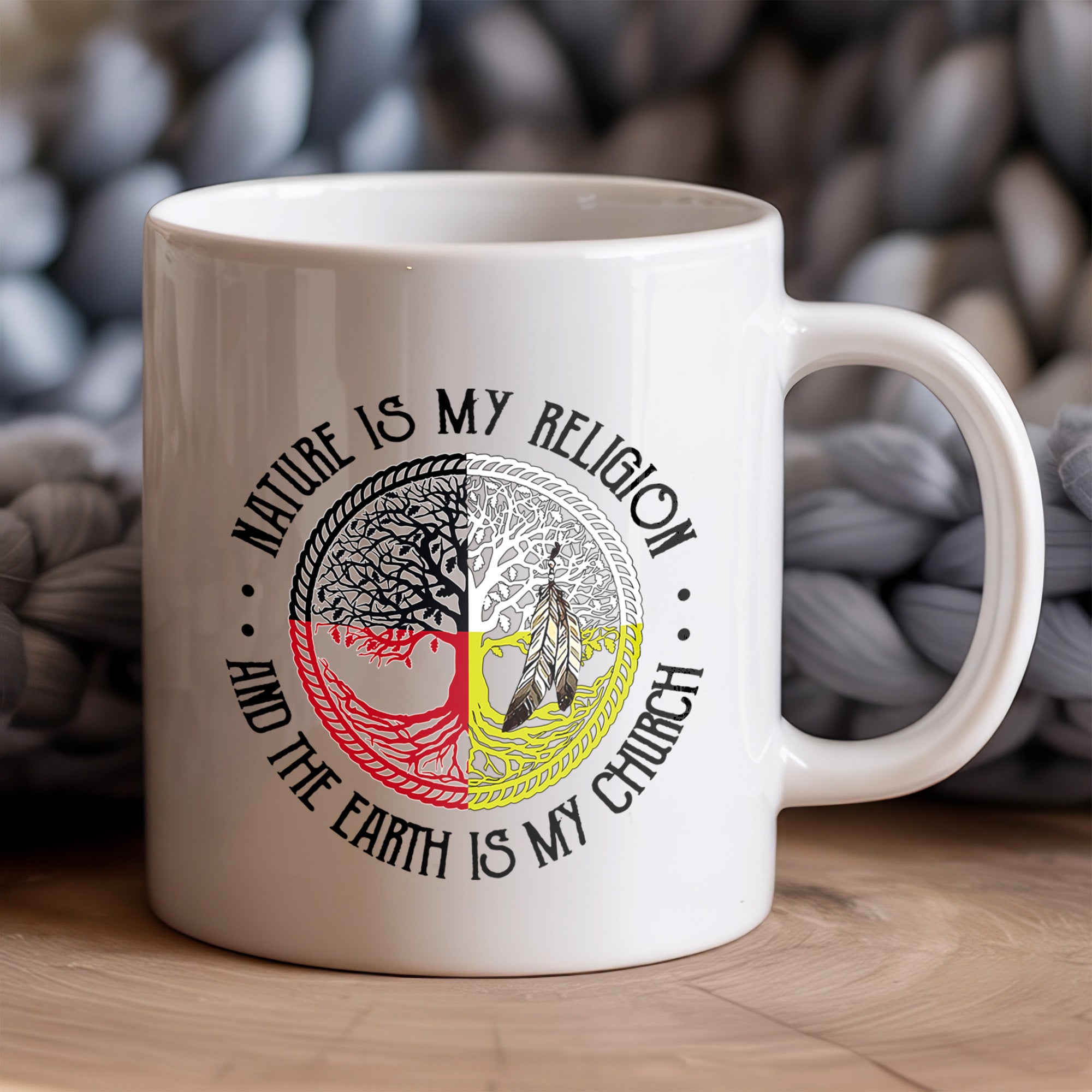 Nature Is My Religion Native American Heritage Coffee Mug