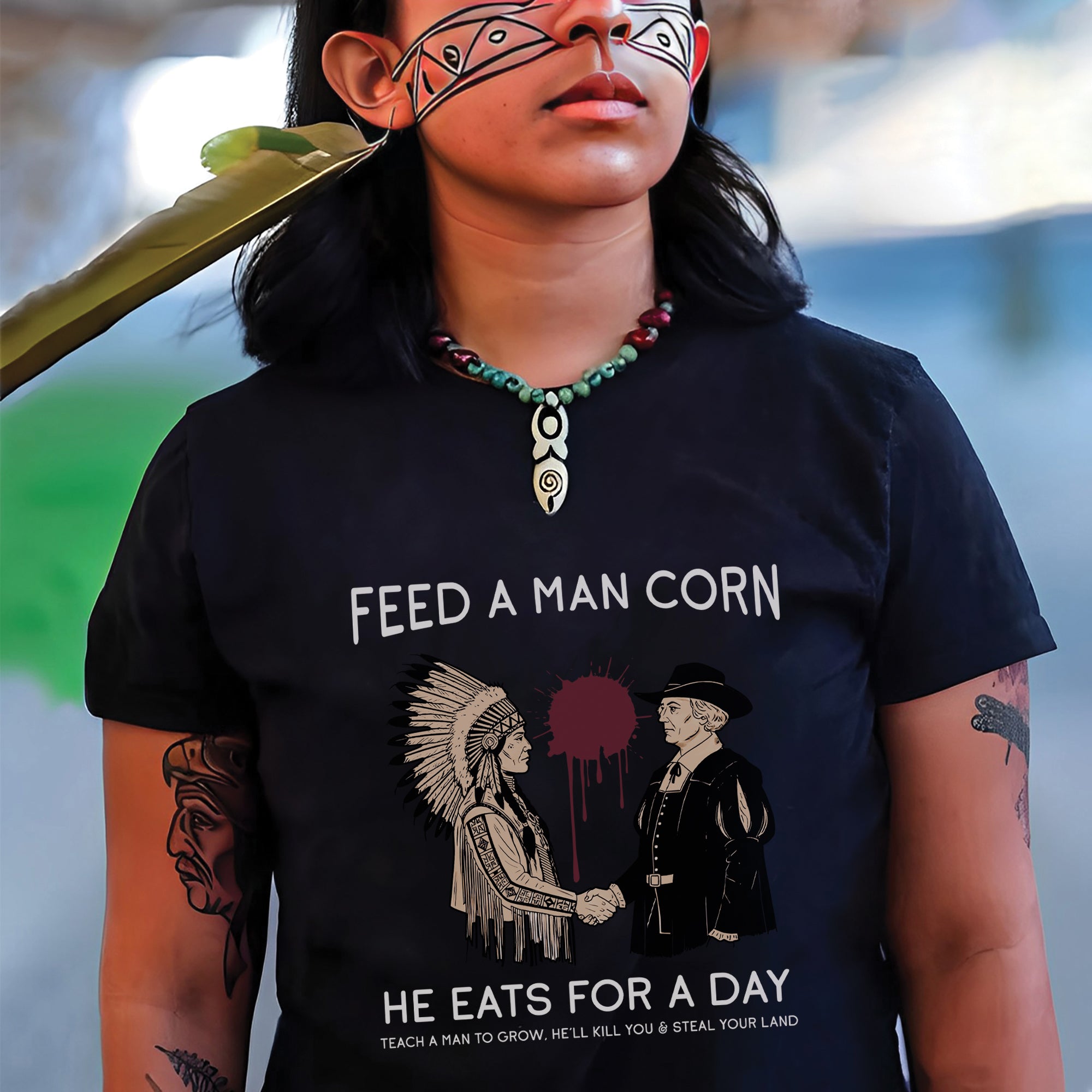 Feed A Man Corn Unisex T-Shirt/T-Shirt V-Neck/Hoodie/Sweatshirt