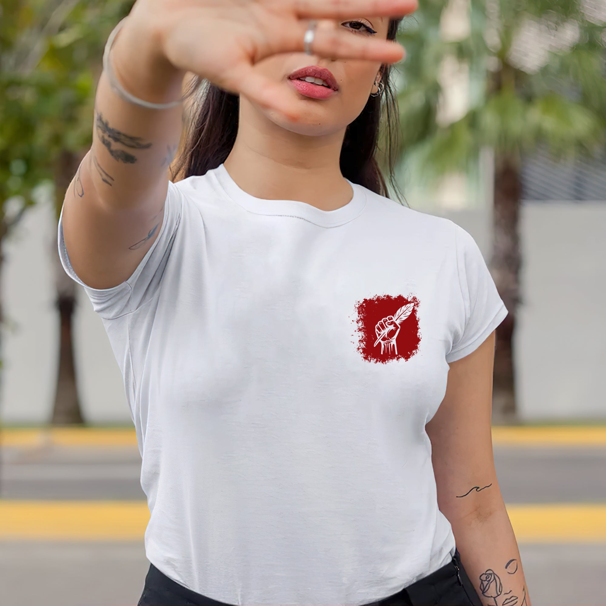 [Two Sides] No One Is Illegal On Stolen Land - Unisex T-Shirt/T-Shirt V-Neck/Hoodie/Sweatshirt N100