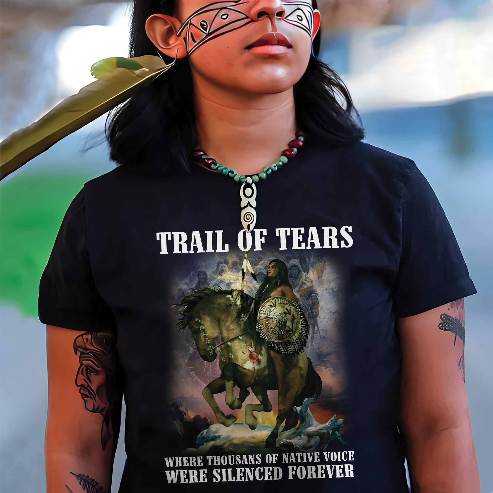 Trail of Tears – Silenced Voices Memorial Unisex T-Shirt/T-Shirt V-Neck/Hoodie/Sweatshirt