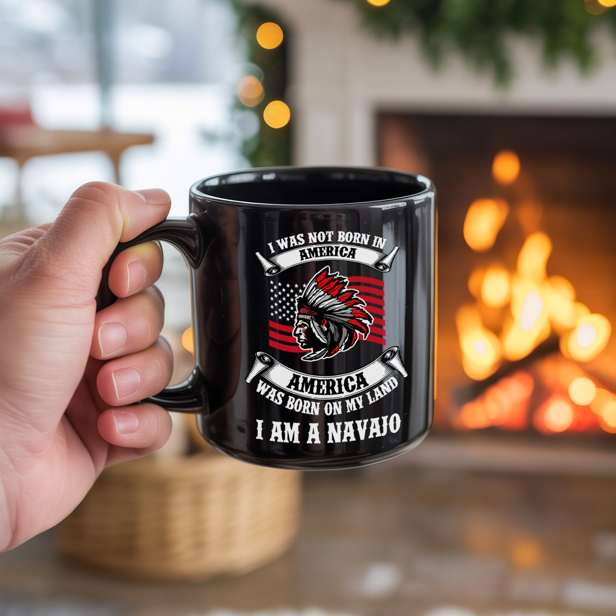 I Am a Navajo Mug Native American Pride Mug (Custom Tribe)