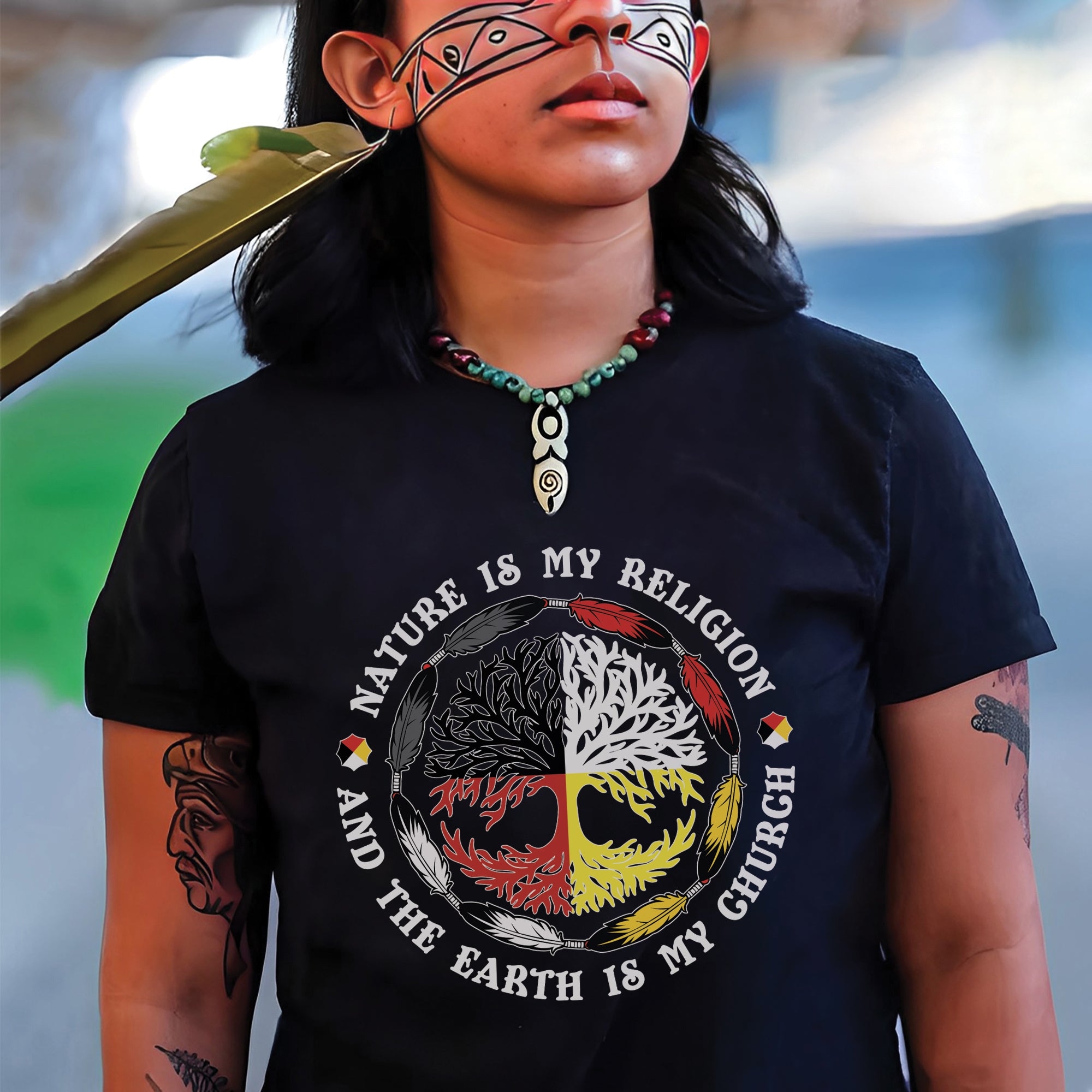 Nature Is My Religion And The Earth Is My Church Unisex T-Shirt/T-Shirt V-Neck/Hoodie/Sweatshirt - N37