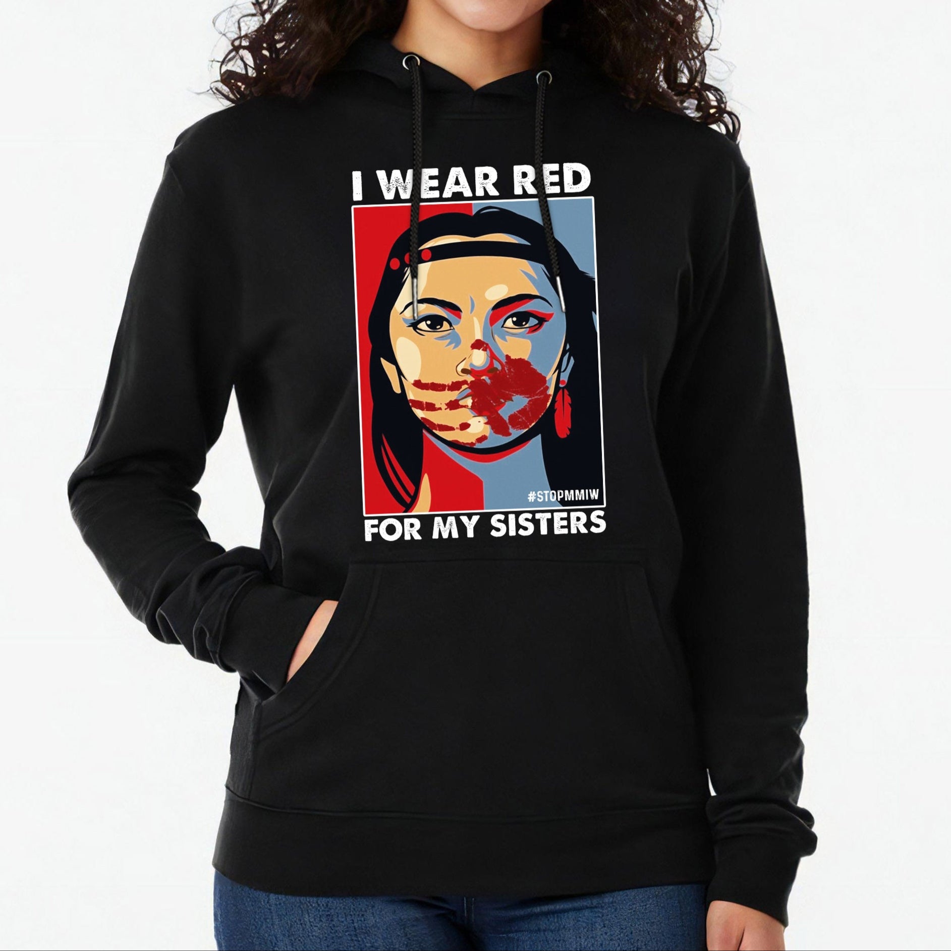 MMIW I Wear Red For My Sister Woman Red Hand Unisex T-Shirt/Hoodie/Sweatshirt