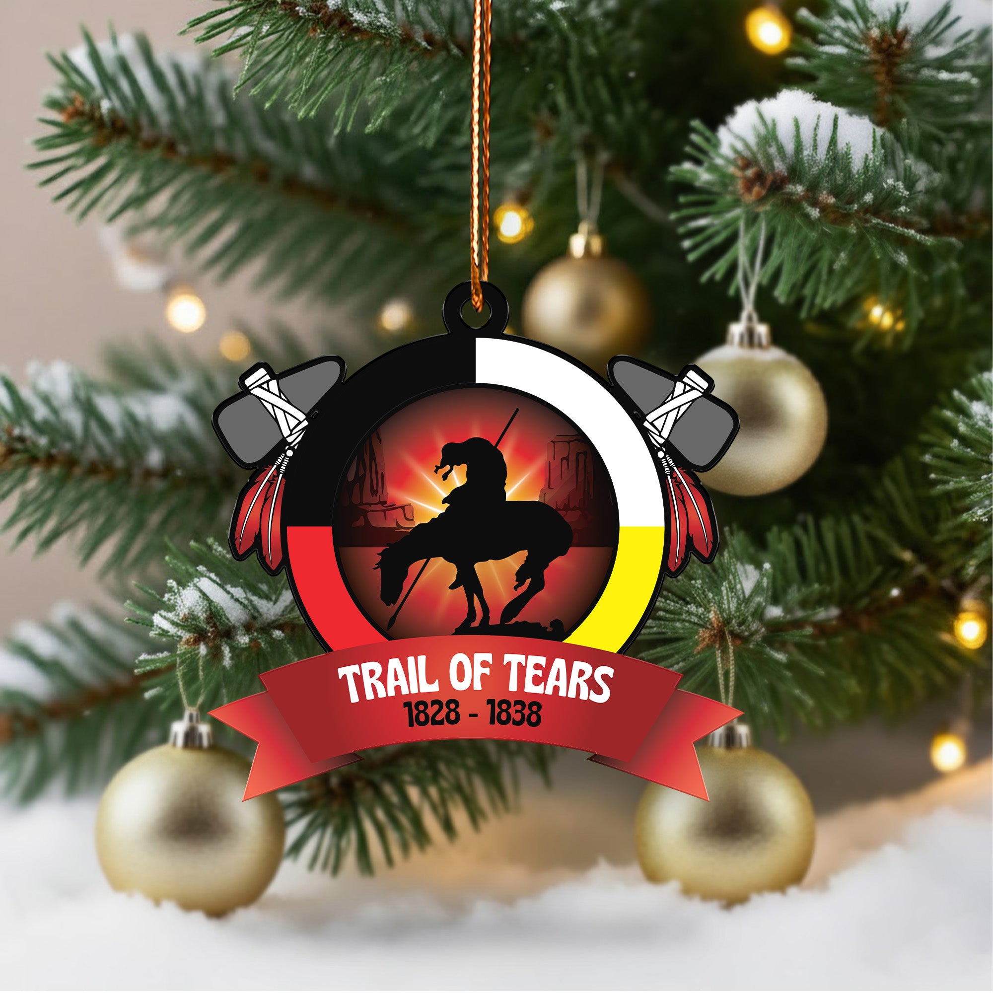 Trail of Tears Memorial Ornament 1828–1838 Unique Christmas Gift Decor Flat Acrylic