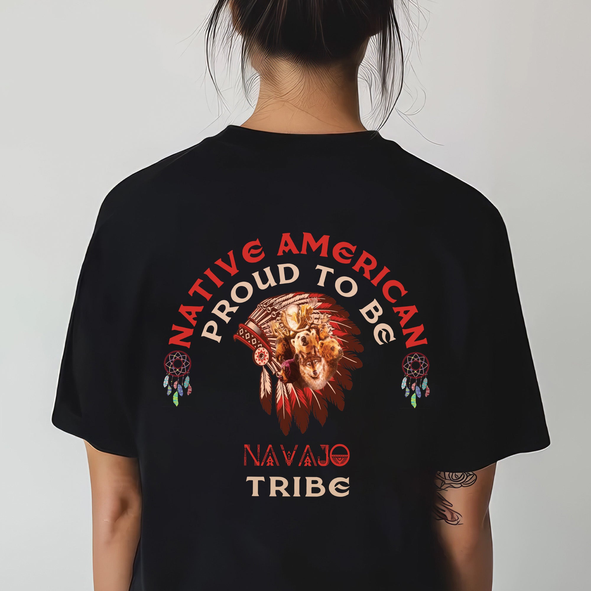 Proud to Be Native American Unisex T-Shirt/T-Shirt V-Neck/Hoodie/Sweatshirt - Two Sides (Custom Tribe)