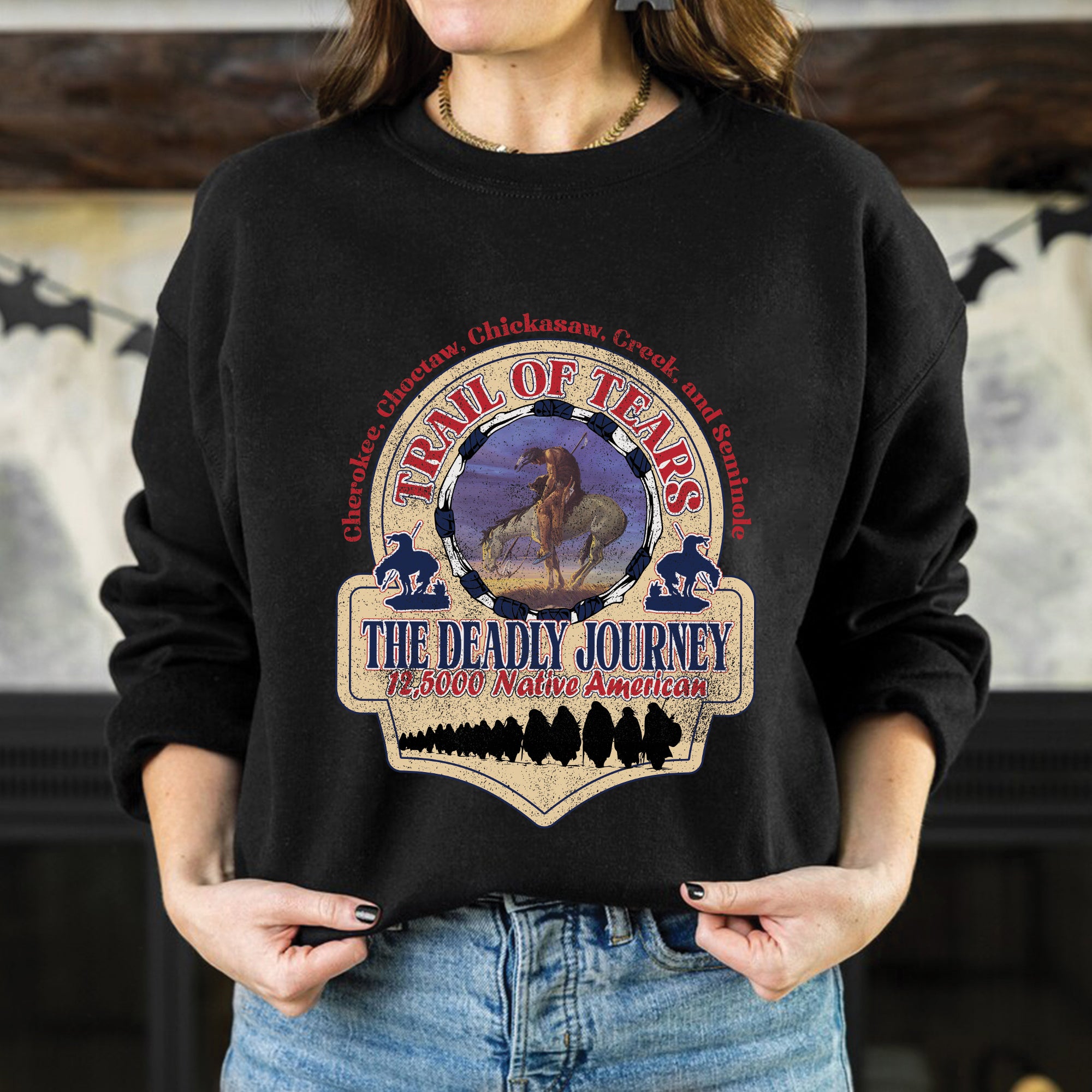 Trail of Tears The Deadly Journey 12,5000 Native American Unisex T-Shirt/T-Shirt V-Neck/Hoodie/Sweatshirt