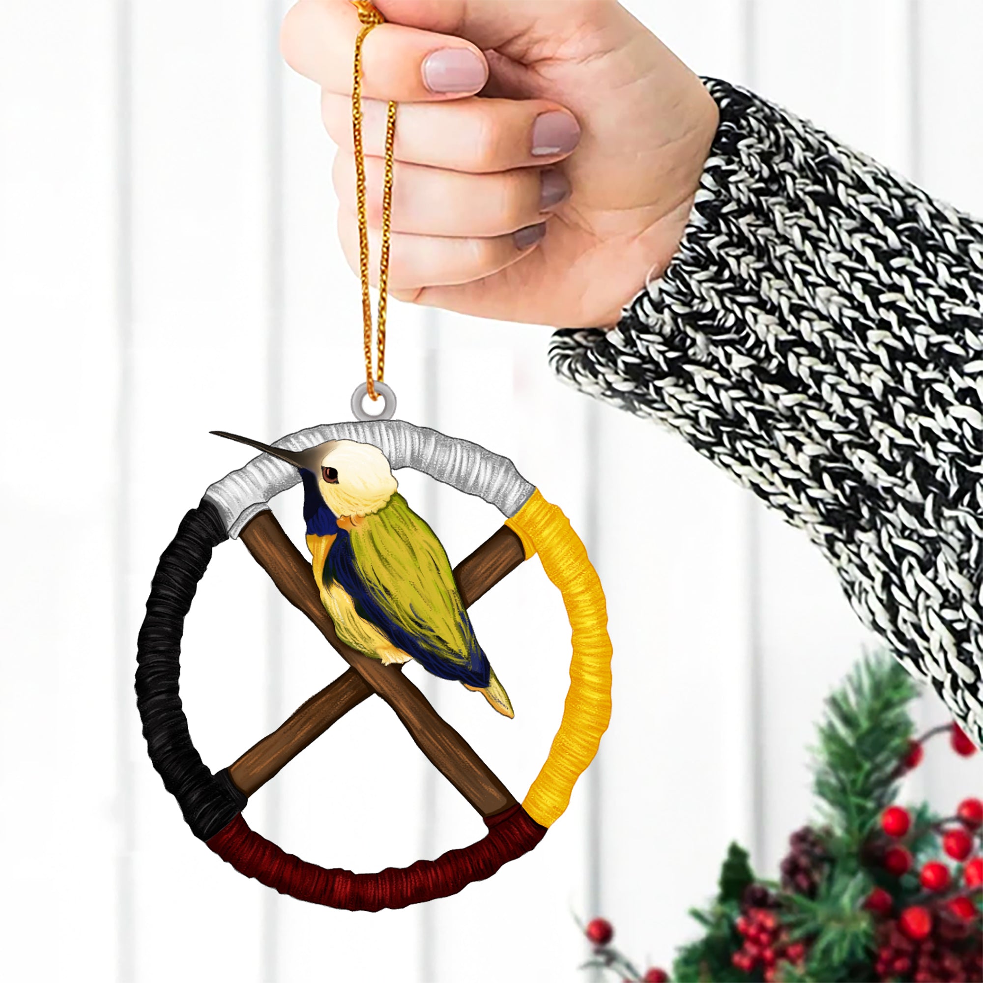 Humming Bird Native American - Unique Gift Decor Flat Acrylic