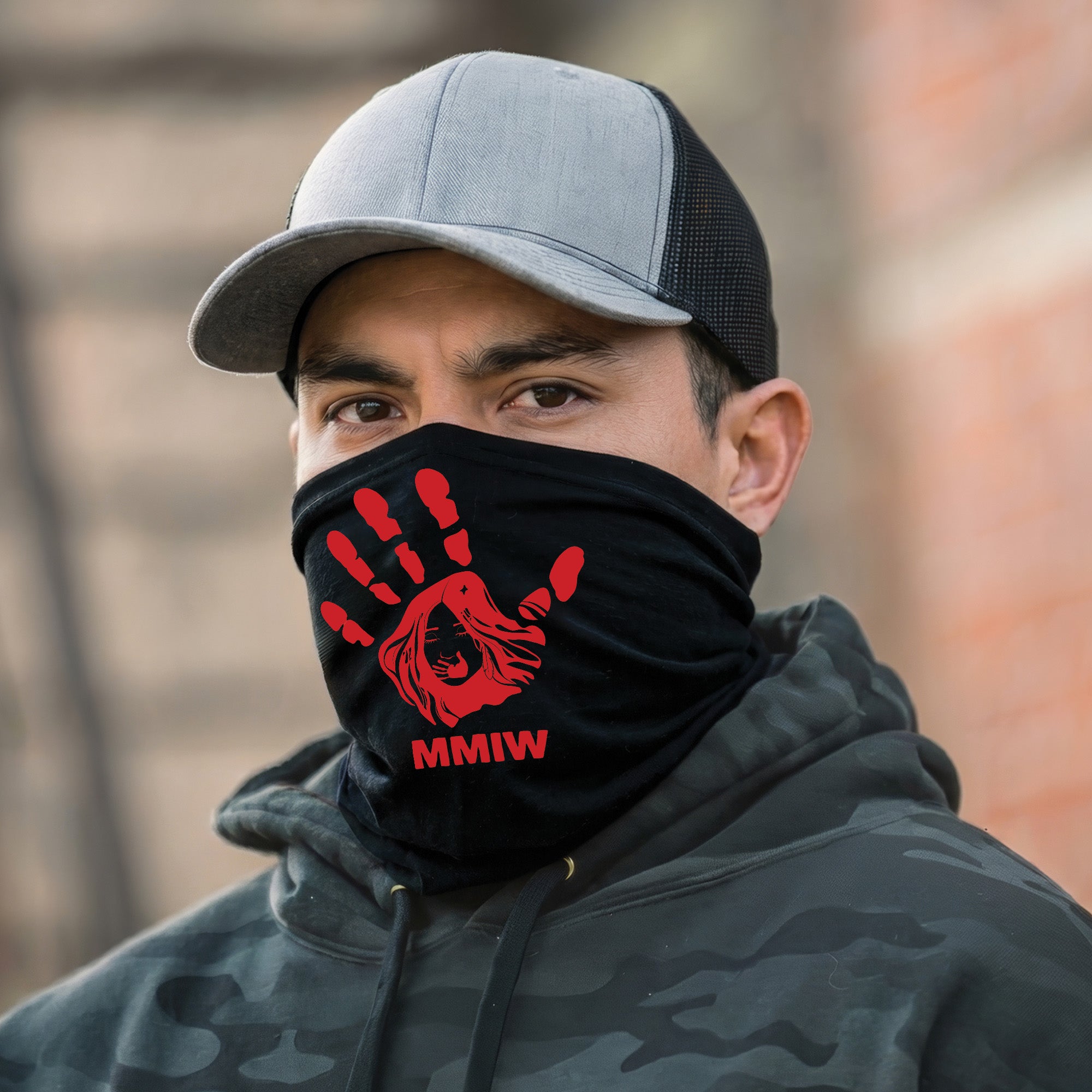 Bandana Red Hand - Justice For Missing And Murdered Indigenous Women WC01