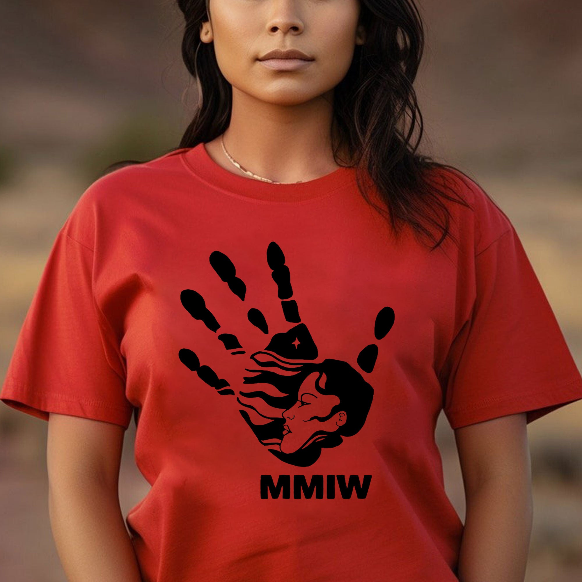 MMIW Red Hand Indigenous Owned Shirt Unisex T-Shirt/Hoodie/Sweatshirt 007