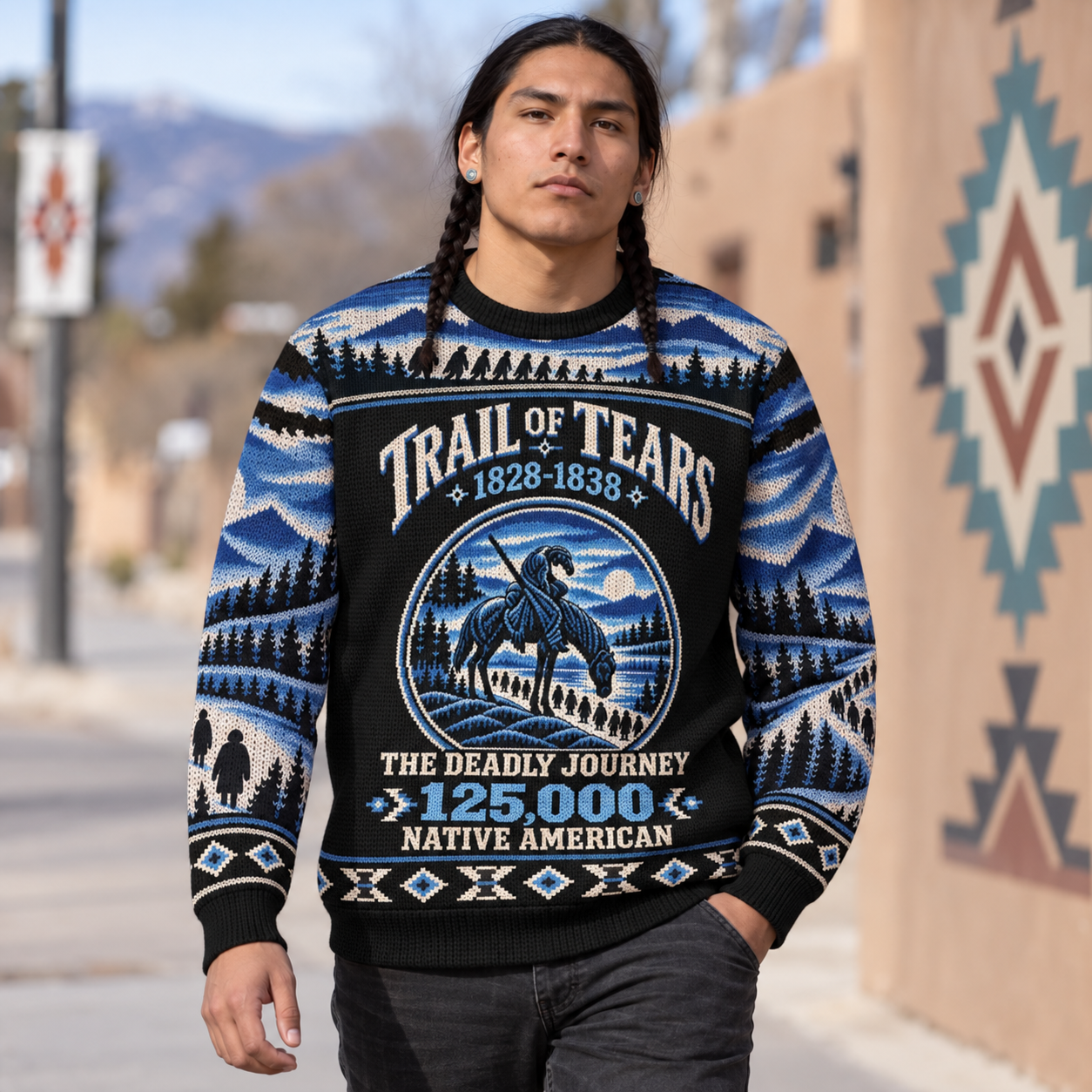 Trail of Tears – The Deadly Journey of 125,000 Native Americans Ugly Sweatshirt Unisex