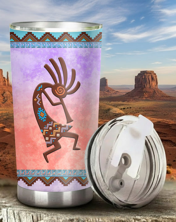 Kokopelli Dance Tumbler Stainless Steel Drinking Cup