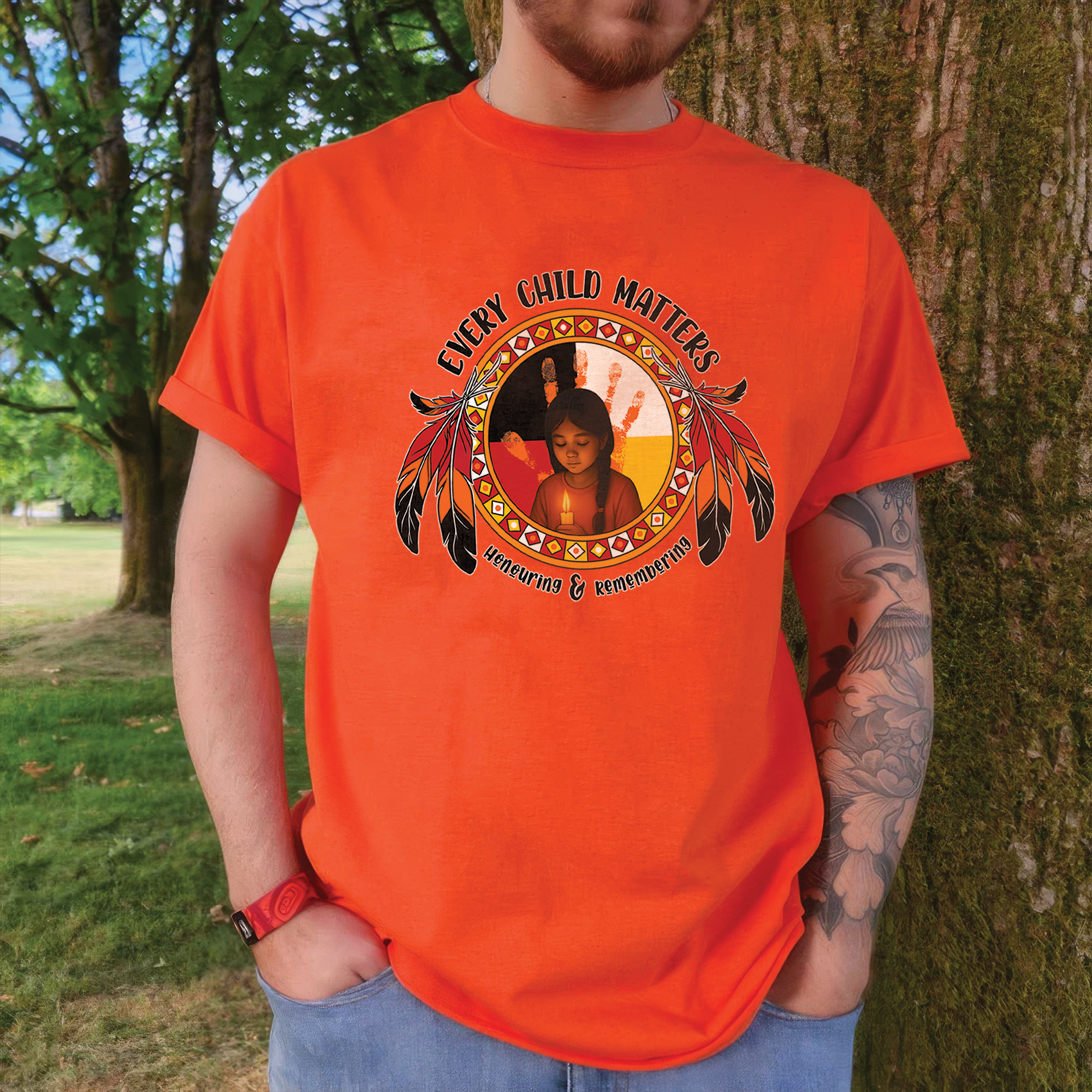 Remembering the Lost, Honouring the Survivors For Orange Shirt Day Unisex T-Shirt/Hoodie/Sweatshirt 148