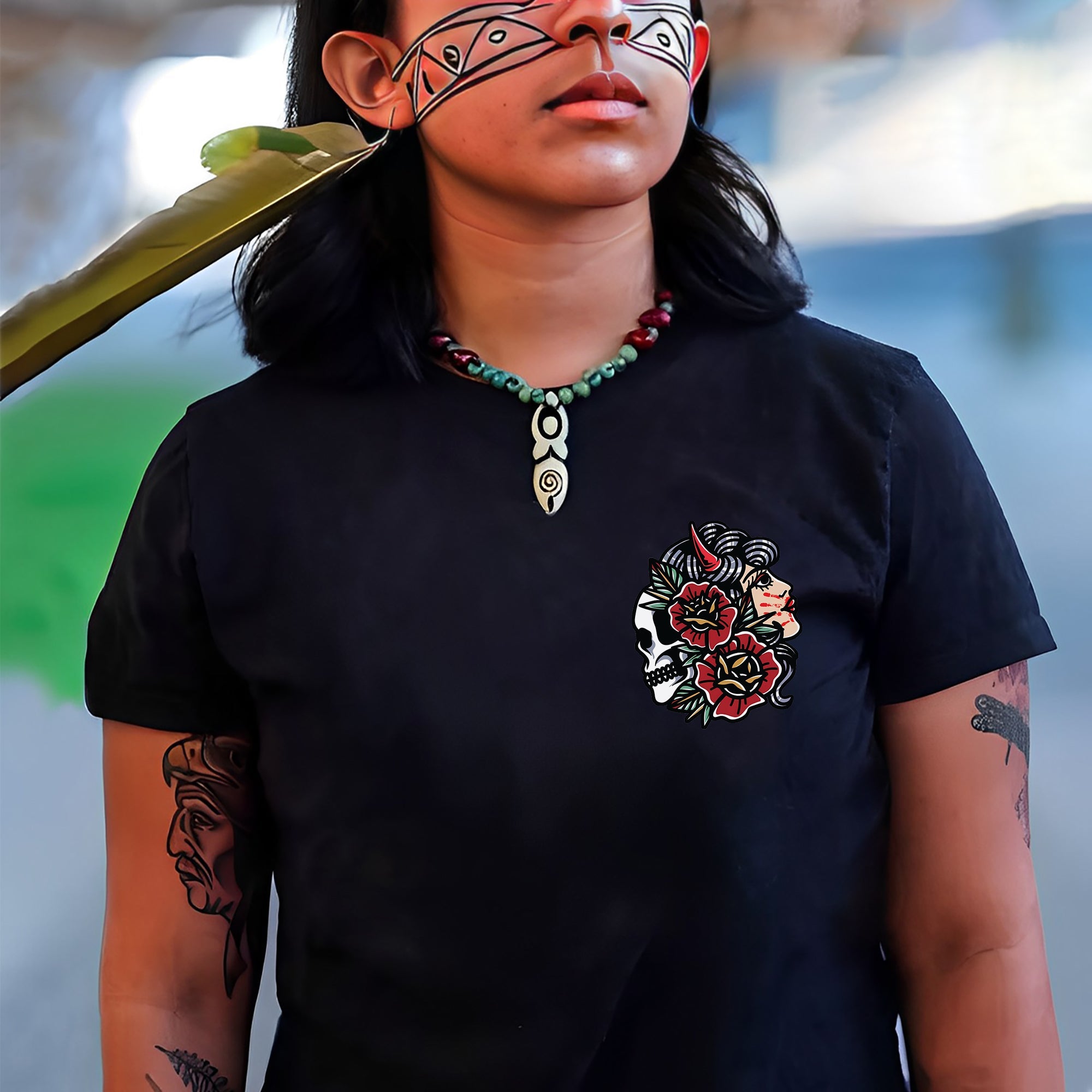 No More Stolen Sisters - Protect Native Women- Unisex T-shirt/T-shirt V-Neck/Hoodie/Sweatshirt - Two Sides