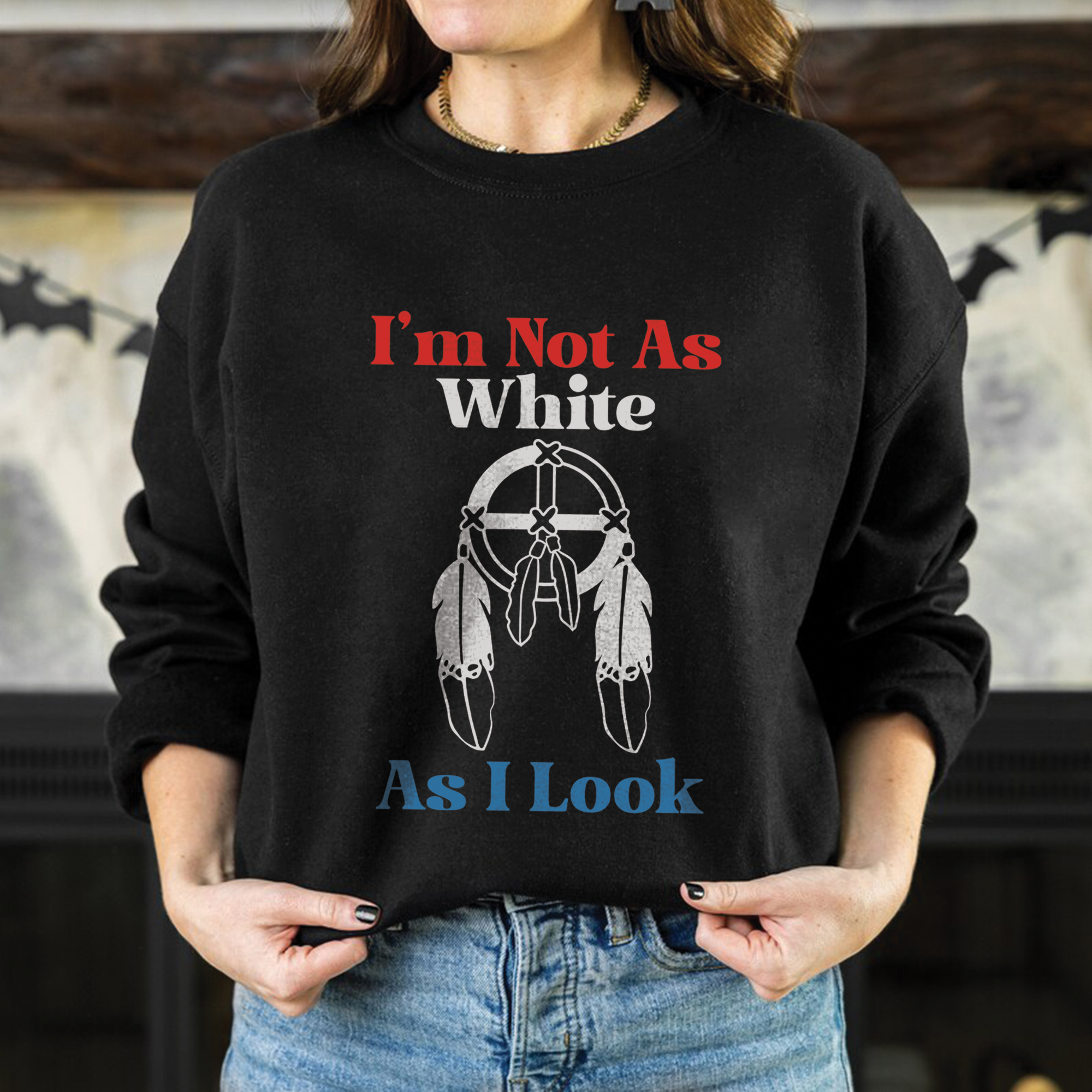 I'm Not As White As I Look Unisex T-Shirt/T-Shirt V-Neck/Hoodie/Sweatshirt