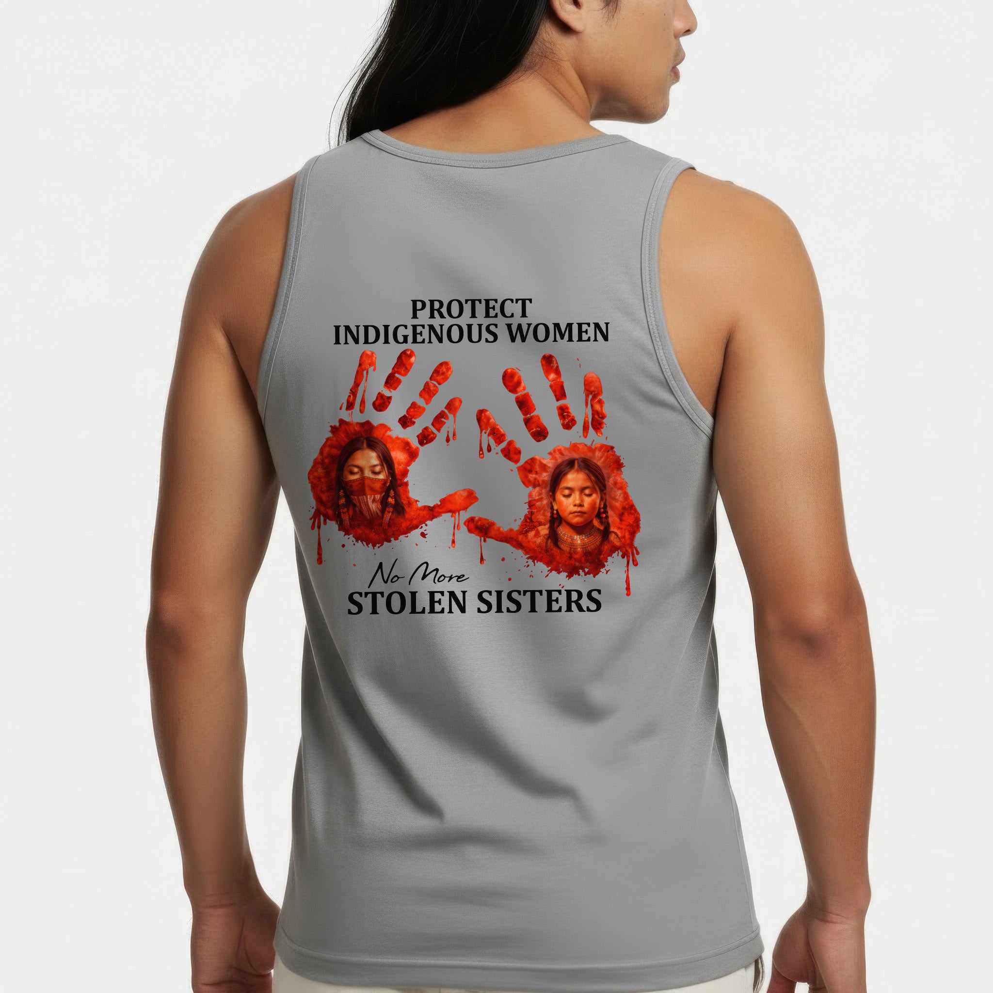 [Two Sides] Protect Indigenous Women No More Stolen Sisters Unisex Tank Top/Long Sleeve/Hoodie Zip