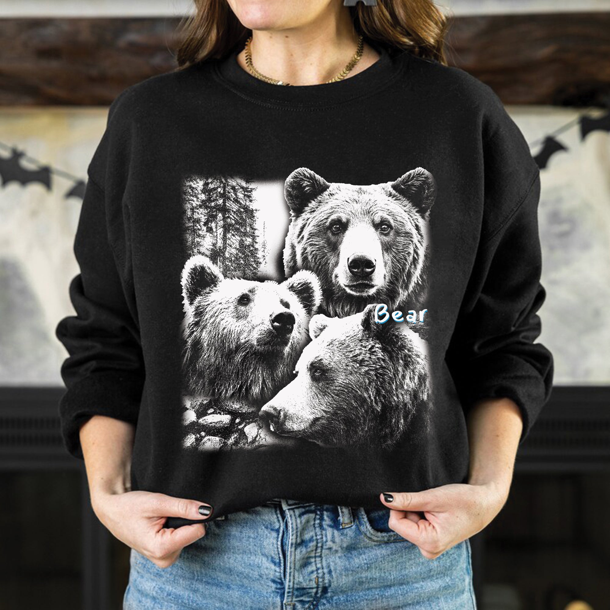Sacred Bear Spirit Native American Indigenous Culture Unisex T-Shirt/T-Shirt V-Neck/Hoodie/Sweatshirt