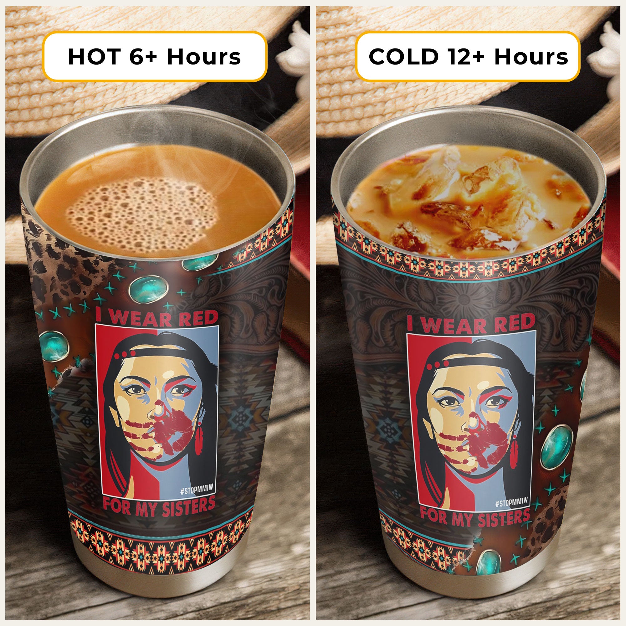 MMIW - Native American Tumbler Stainless Steel Drinking Cup