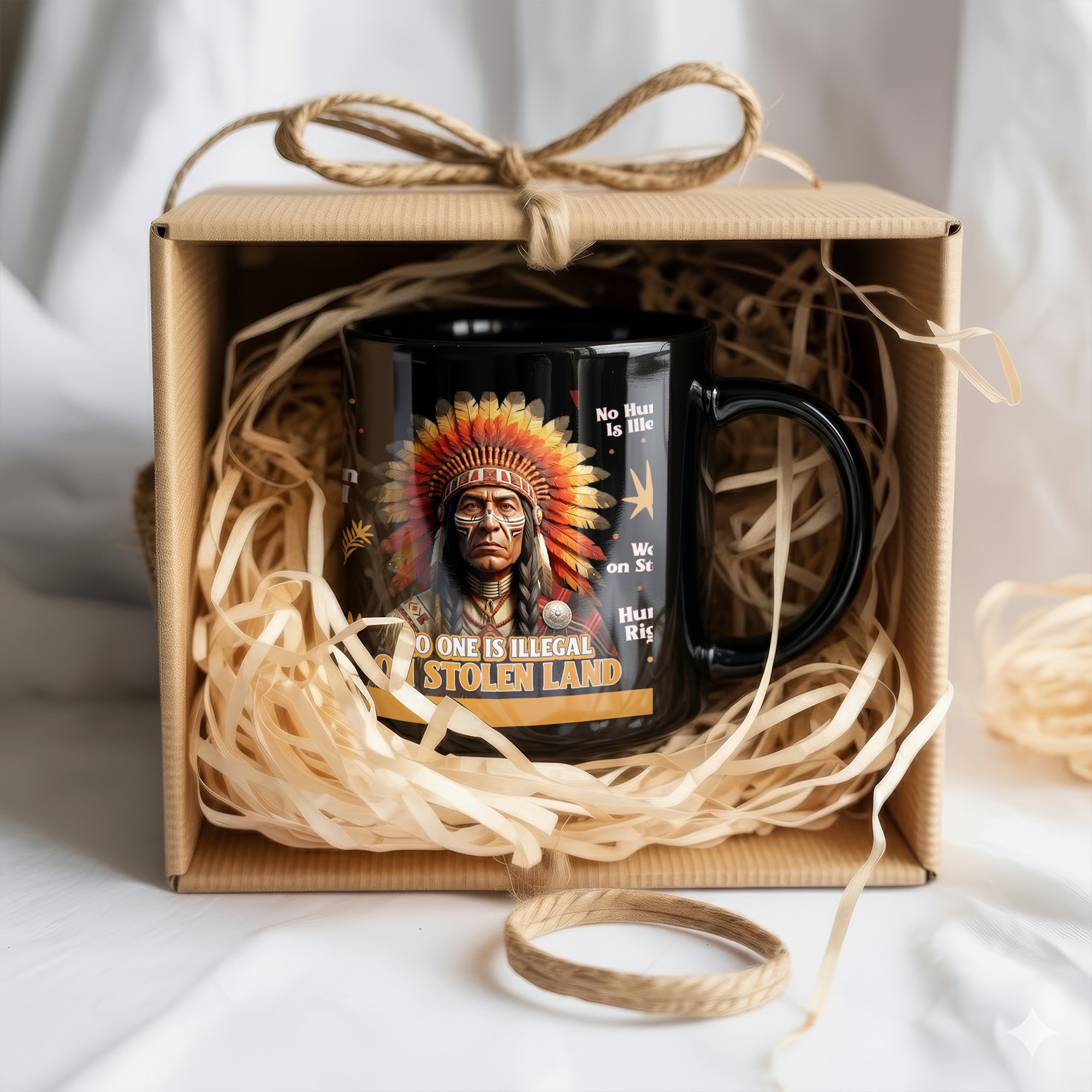 No One is Illegal On Stolen Land Indigenous Rights Native American Heritage Mug