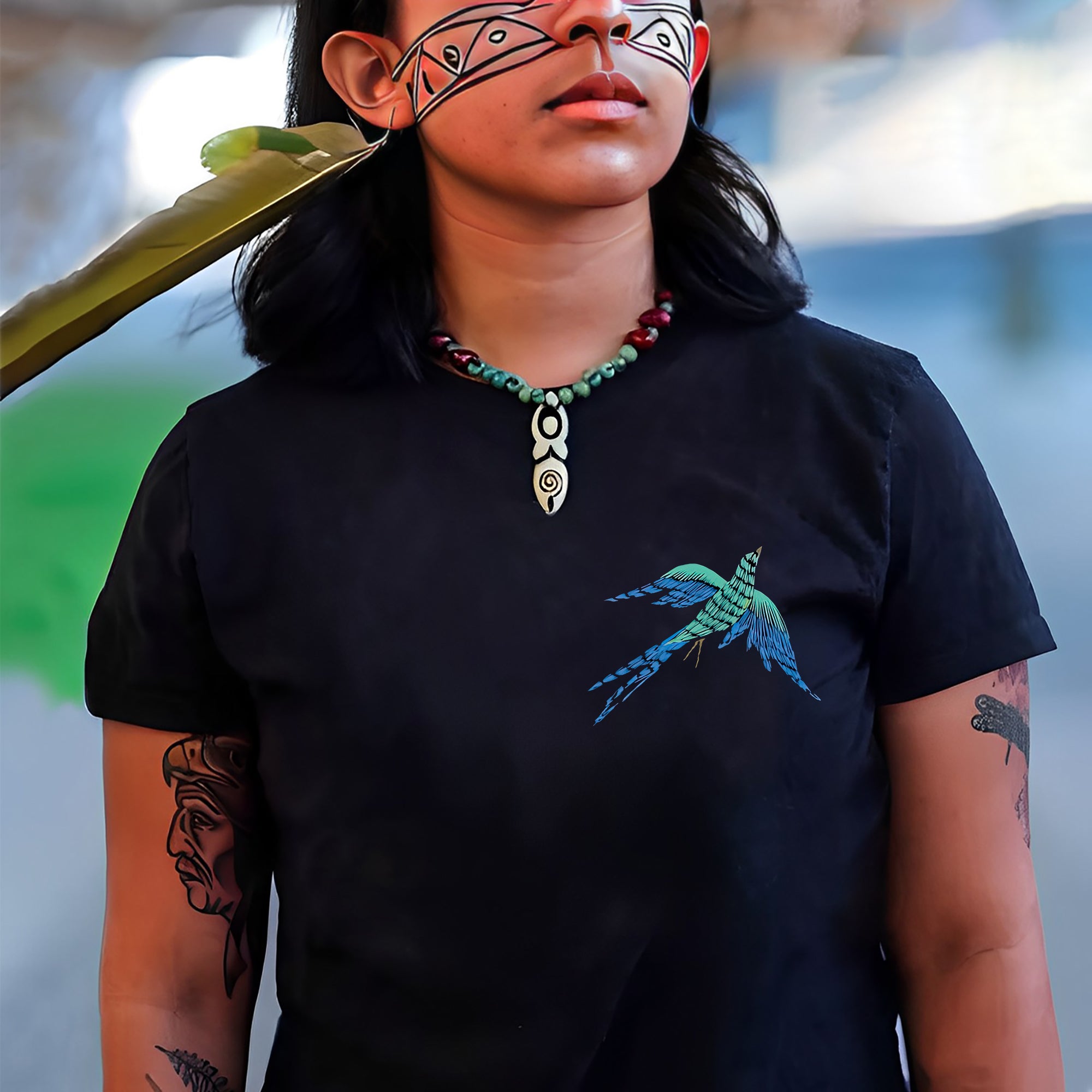 [Two Sides] No One Is Illegal On Stolen Land. We Walk On Native Land Style 10 - Two Sides Unisex T-Shirt/T-Shirt V-Neck/Hoodie/Sweatshirt