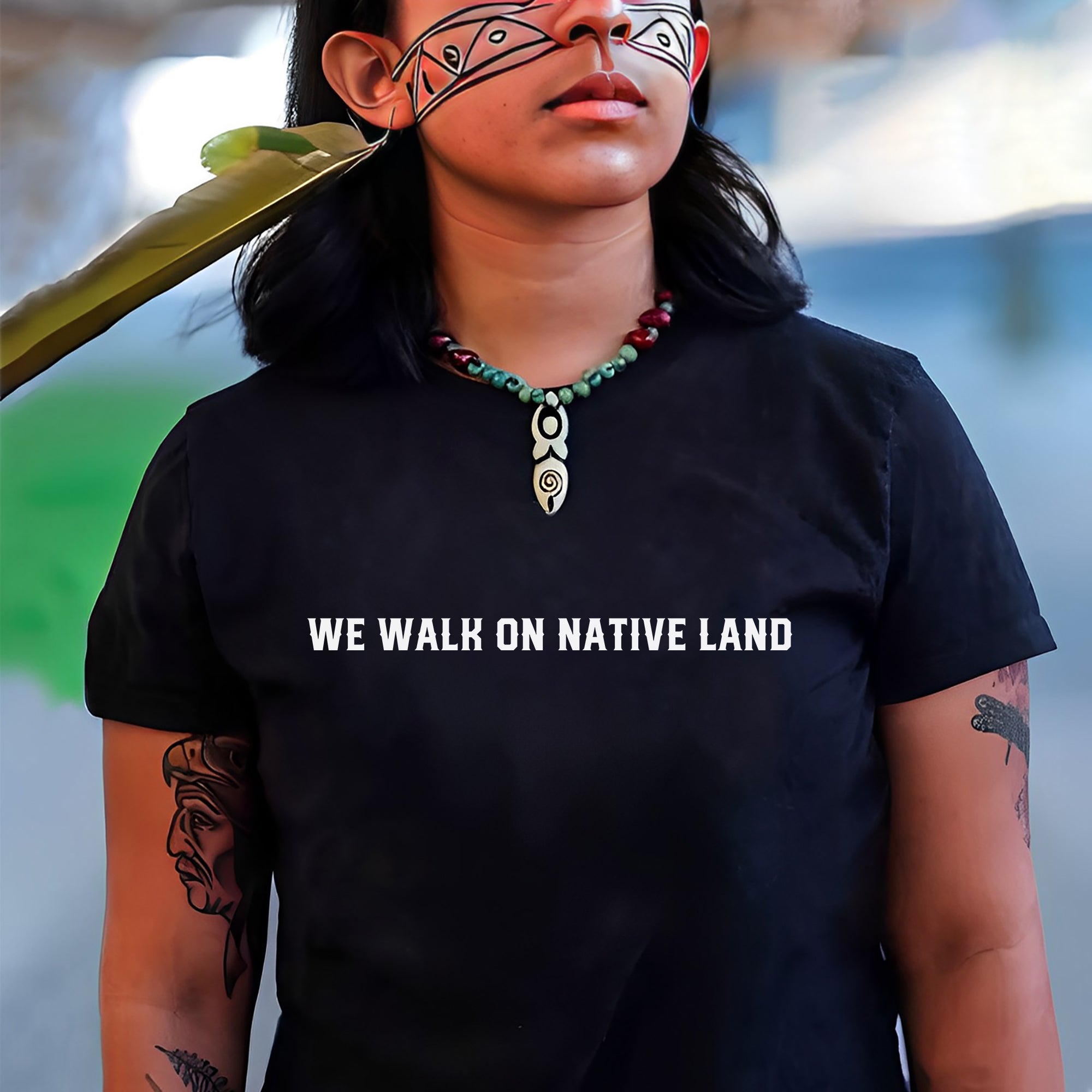 We Walk On Native Land Style 14 - Two Sides Unisex T-Shirt/T-Shirt V-Neck/Hoodie/Sweatshirt