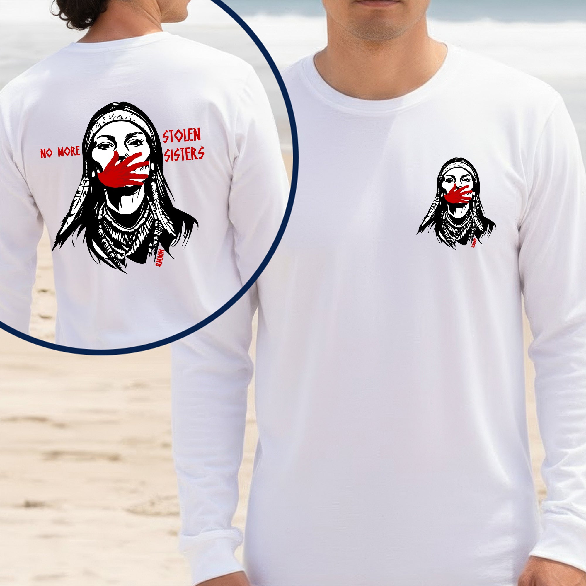 [Two Sides] No More Stolen Sisters – Indigenous Women Native American Unisex Tank Top/Long Sleeve/Hoodie Zip