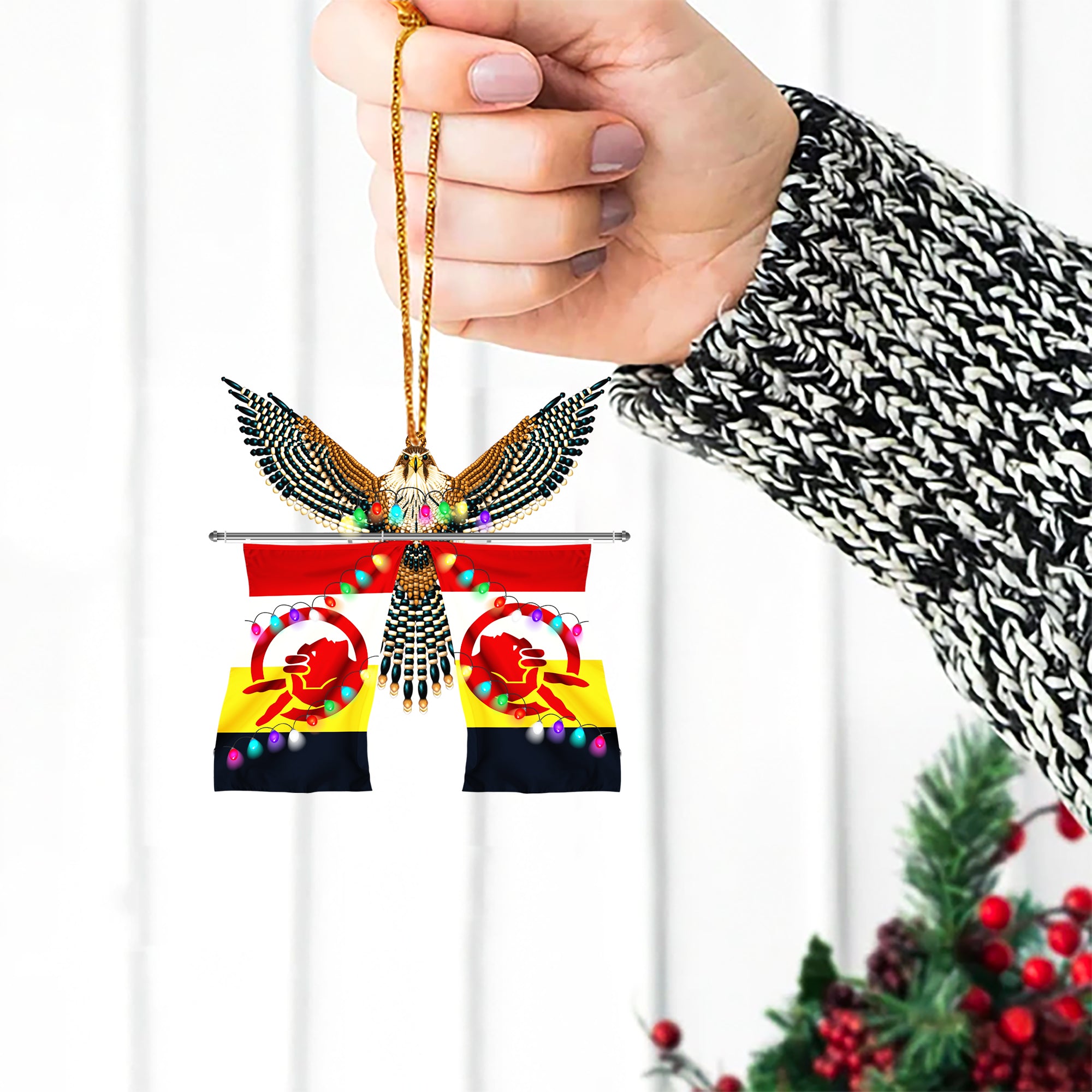 Old Flag Native American - Unique Christmas Gift Decor Flat Acrylic