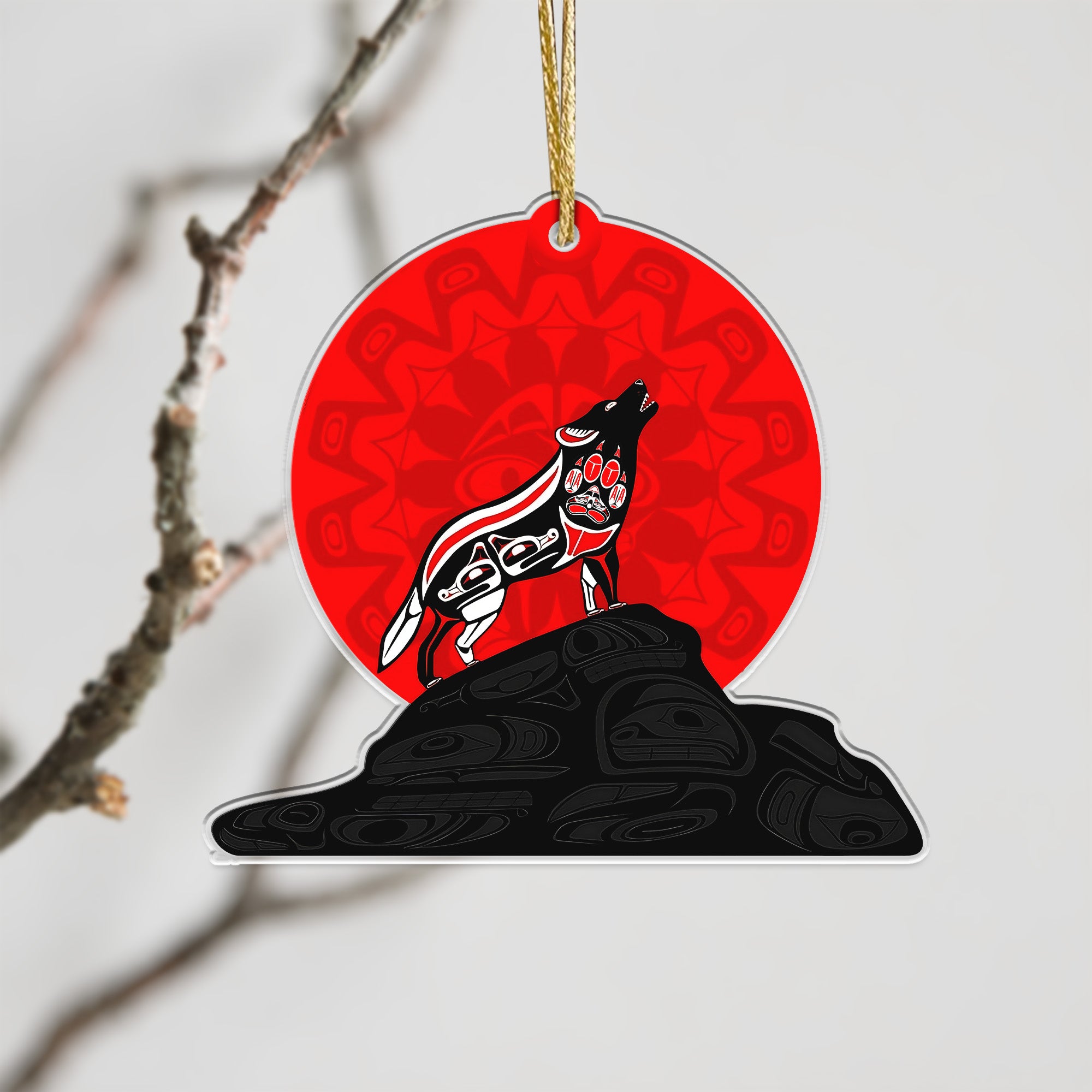 Wolf Native American - Unique Gift Decor Flat Acrylic