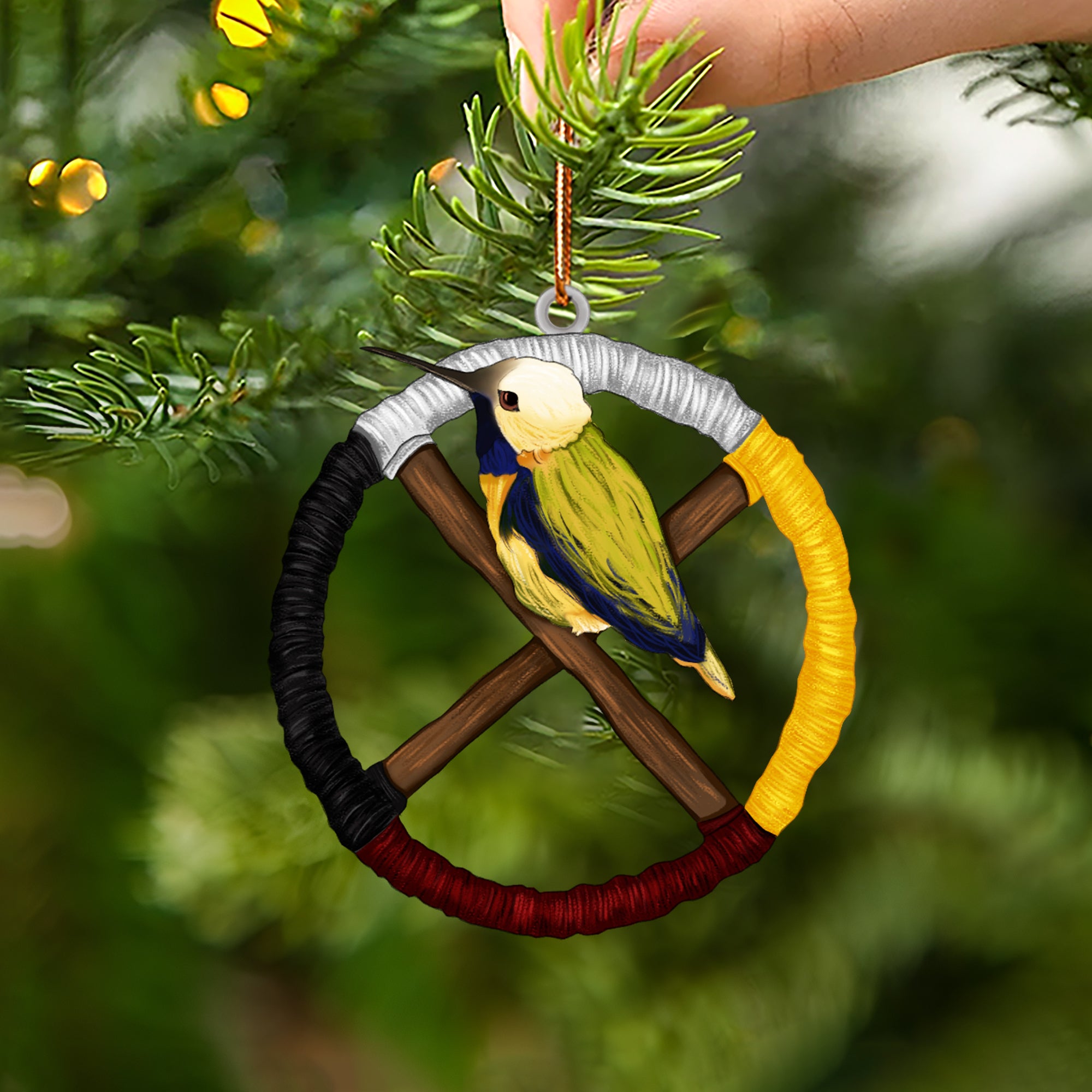 Humming Bird Native American - Unique Gift Decor Flat Acrylic