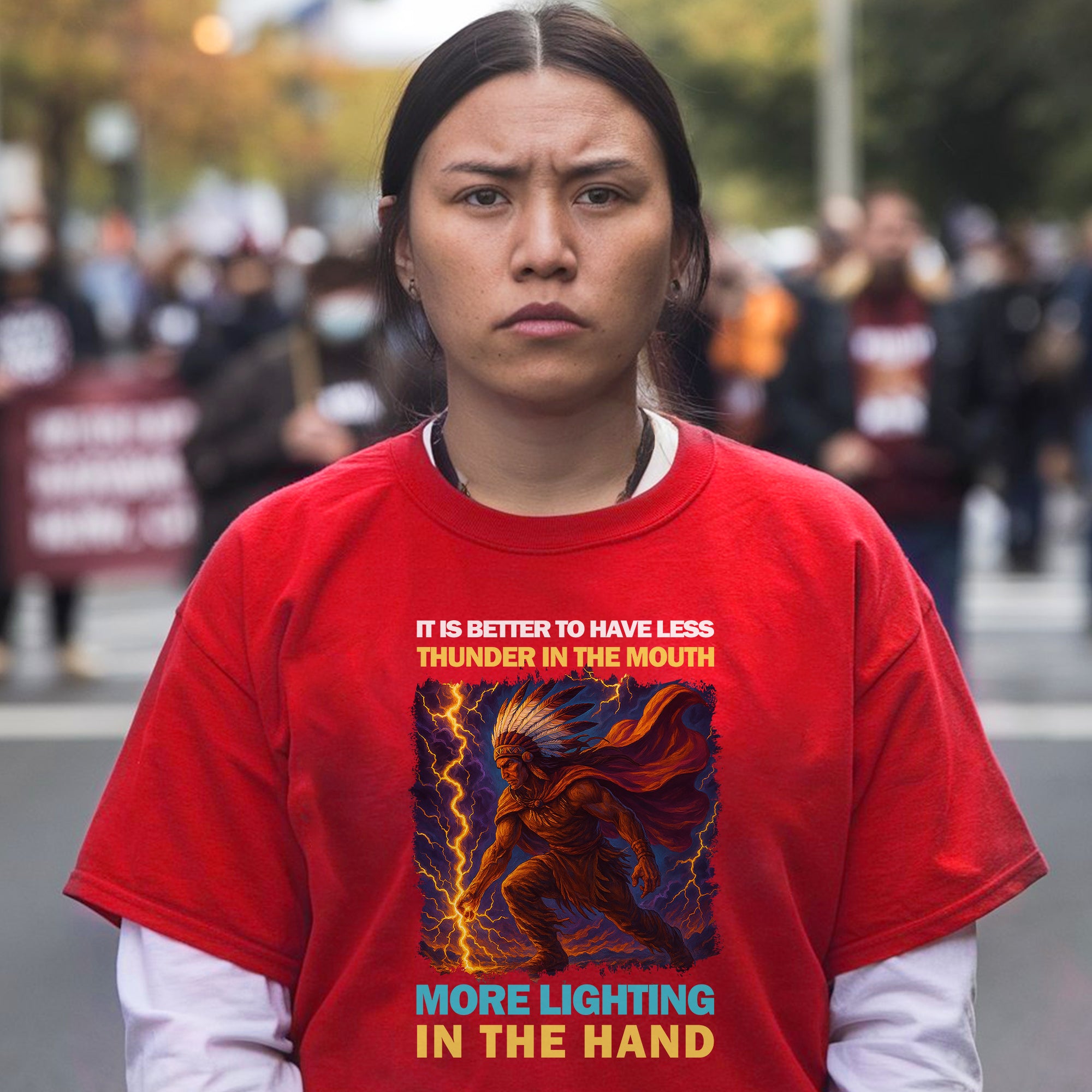 It Is Better To Have Less Thunder In The Mouth More Lighting In The Hand – Unisex T-Shirt/T-Shirt V-Neck/Hoodie/Sweatshirt