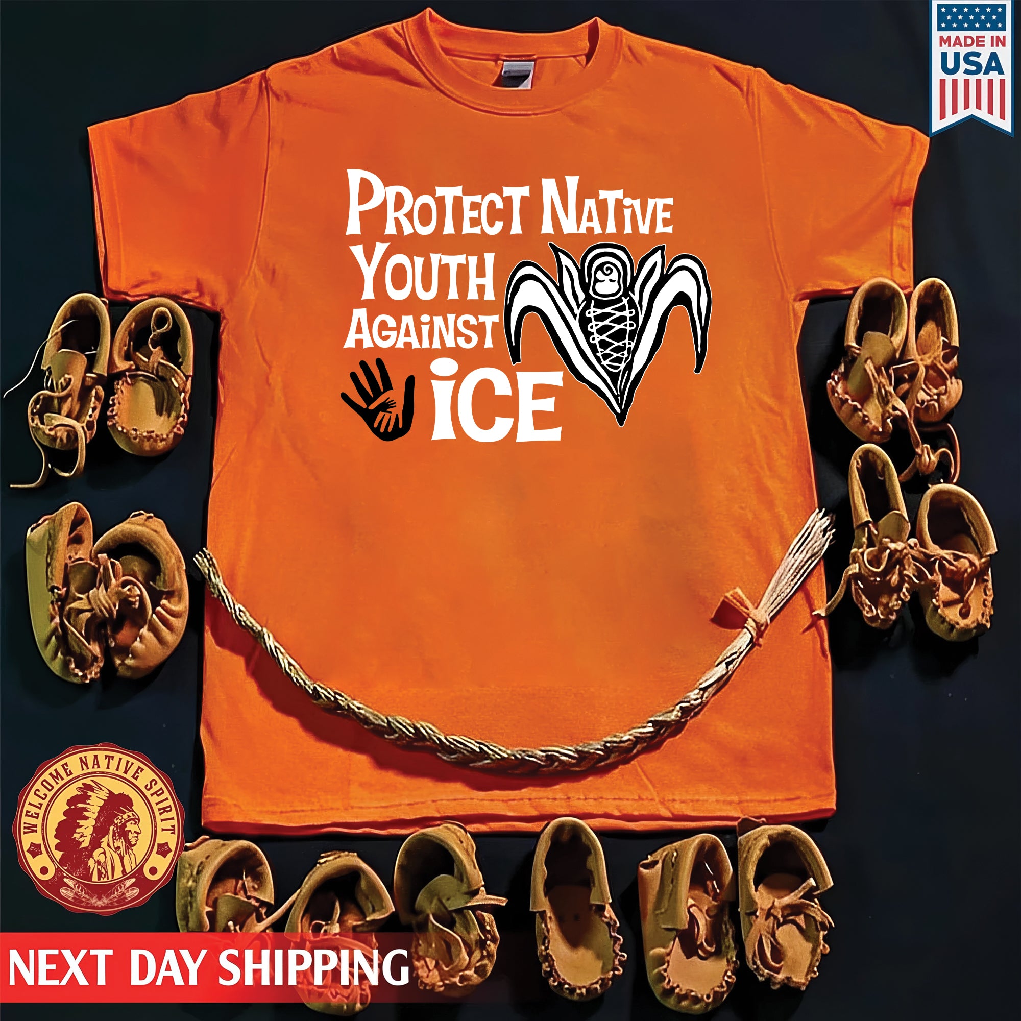 Protect Native Youth Against ICE Indigenous Rights Awareness Unisex T-shirt/Hoodie/Sweatshirt