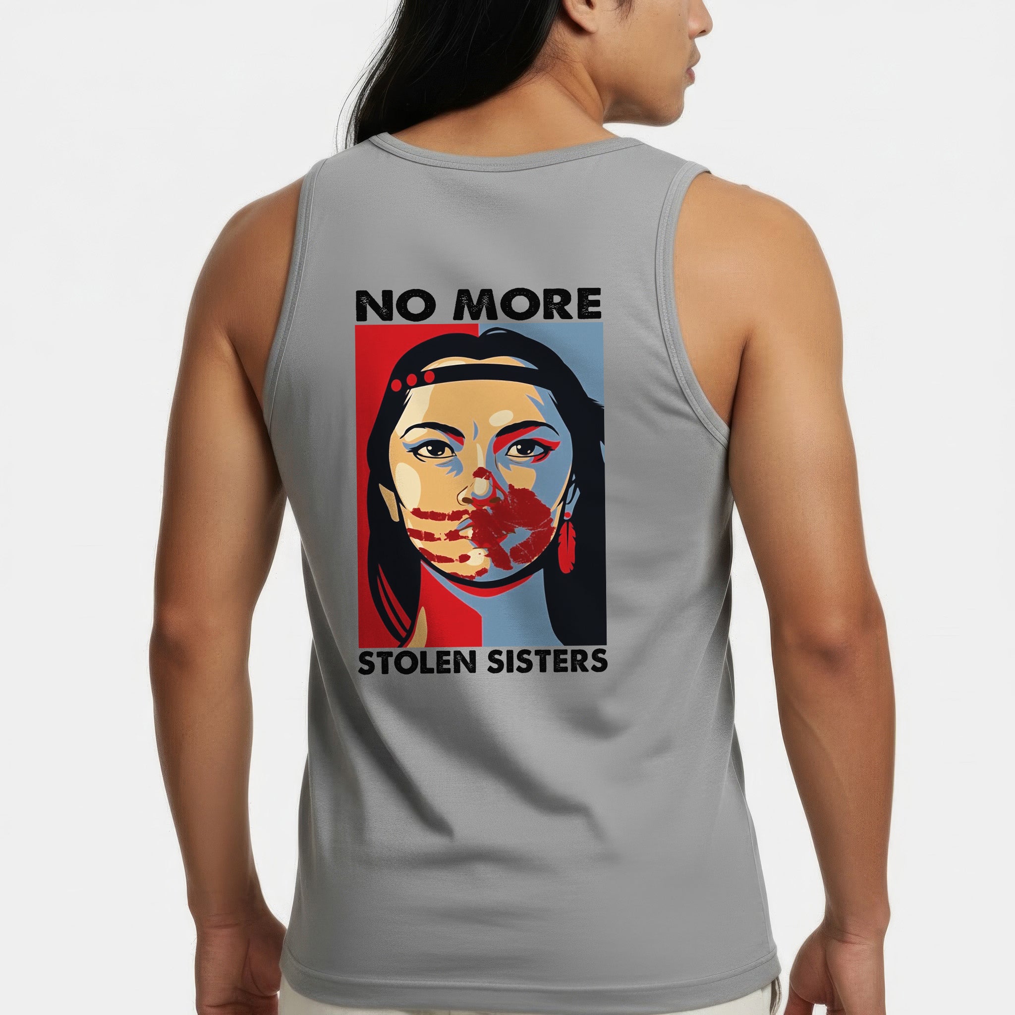 [Two Sides] No More Stolen Sisters MMIW Awareness Unisex Tank Top/Long Sleeve/Hoodie Zip