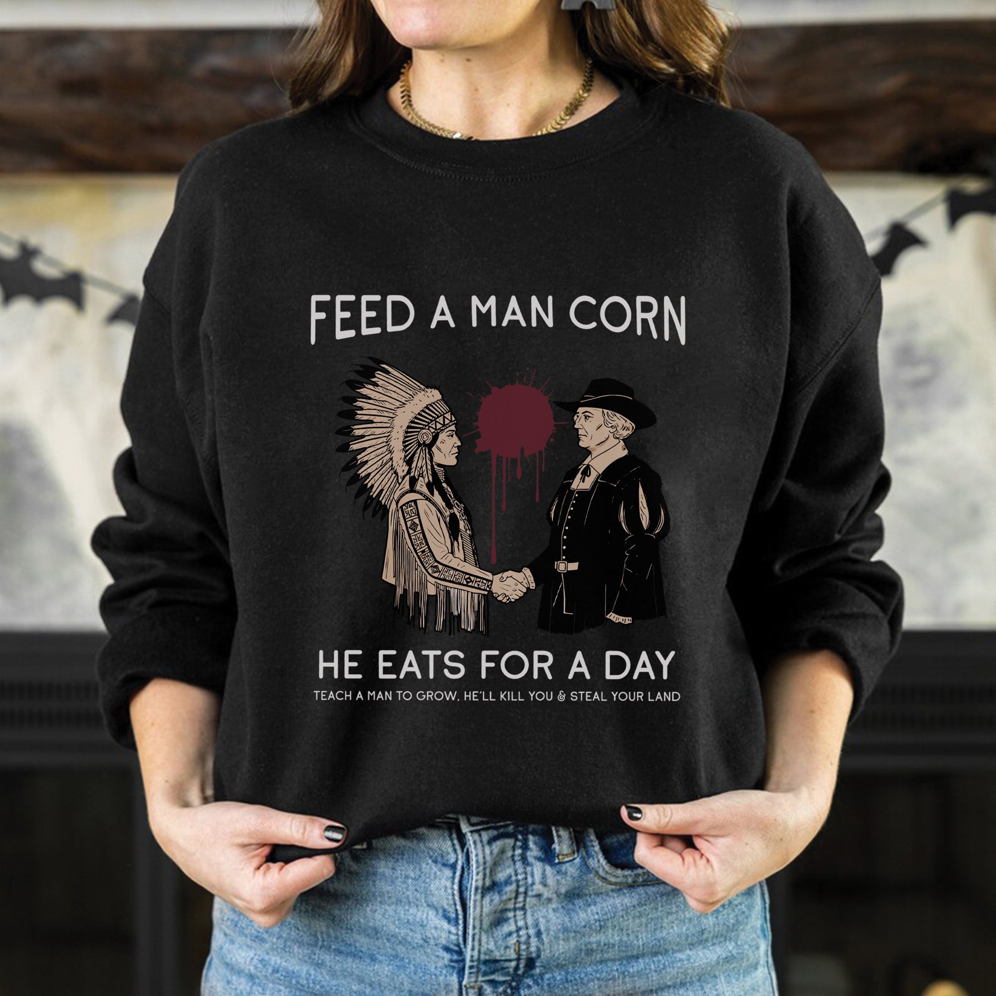 Feed A Man Corn Unisex T-Shirt/T-Shirt V-Neck/Hoodie/Sweatshirt