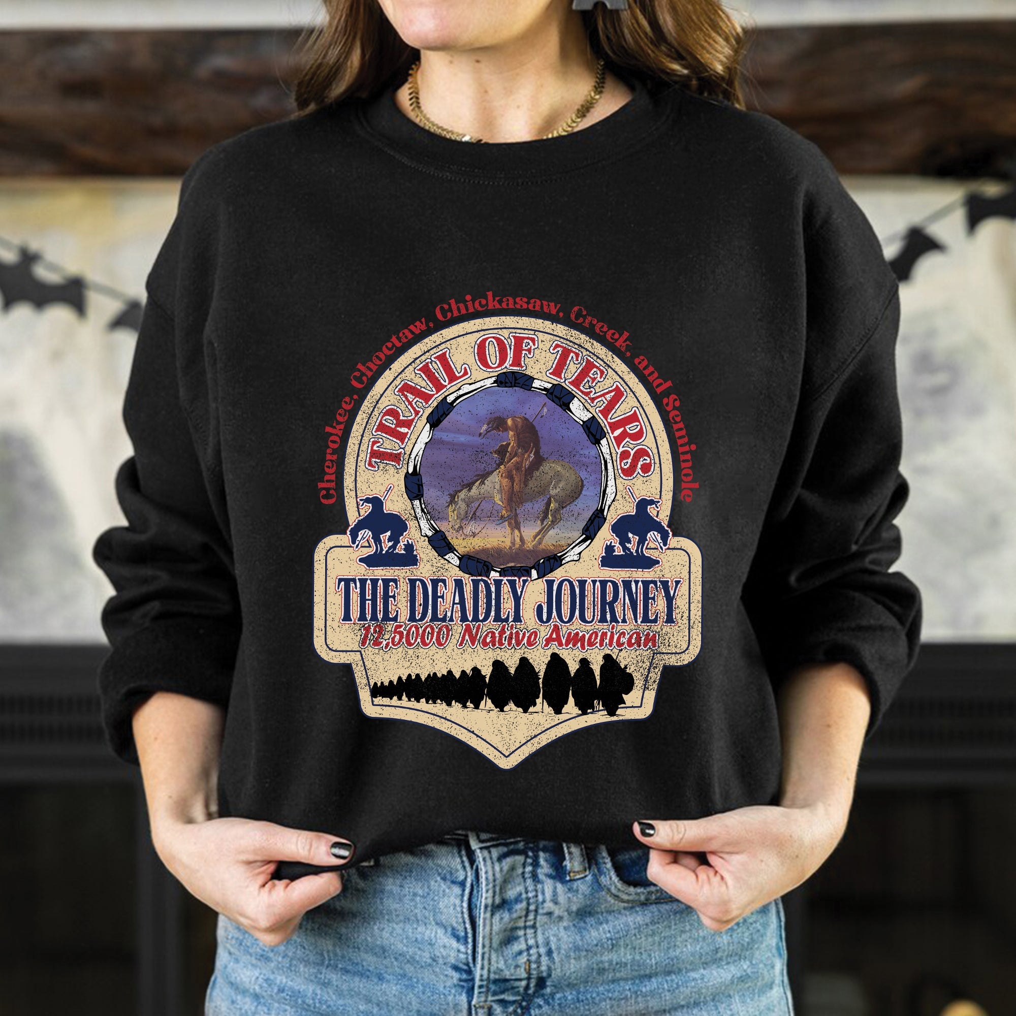 Trail of Tears The Deadly Journey 12,5000 Native American Unisex T-shirt/T-shirt V-Neck/Hoodie/Sweatshirt