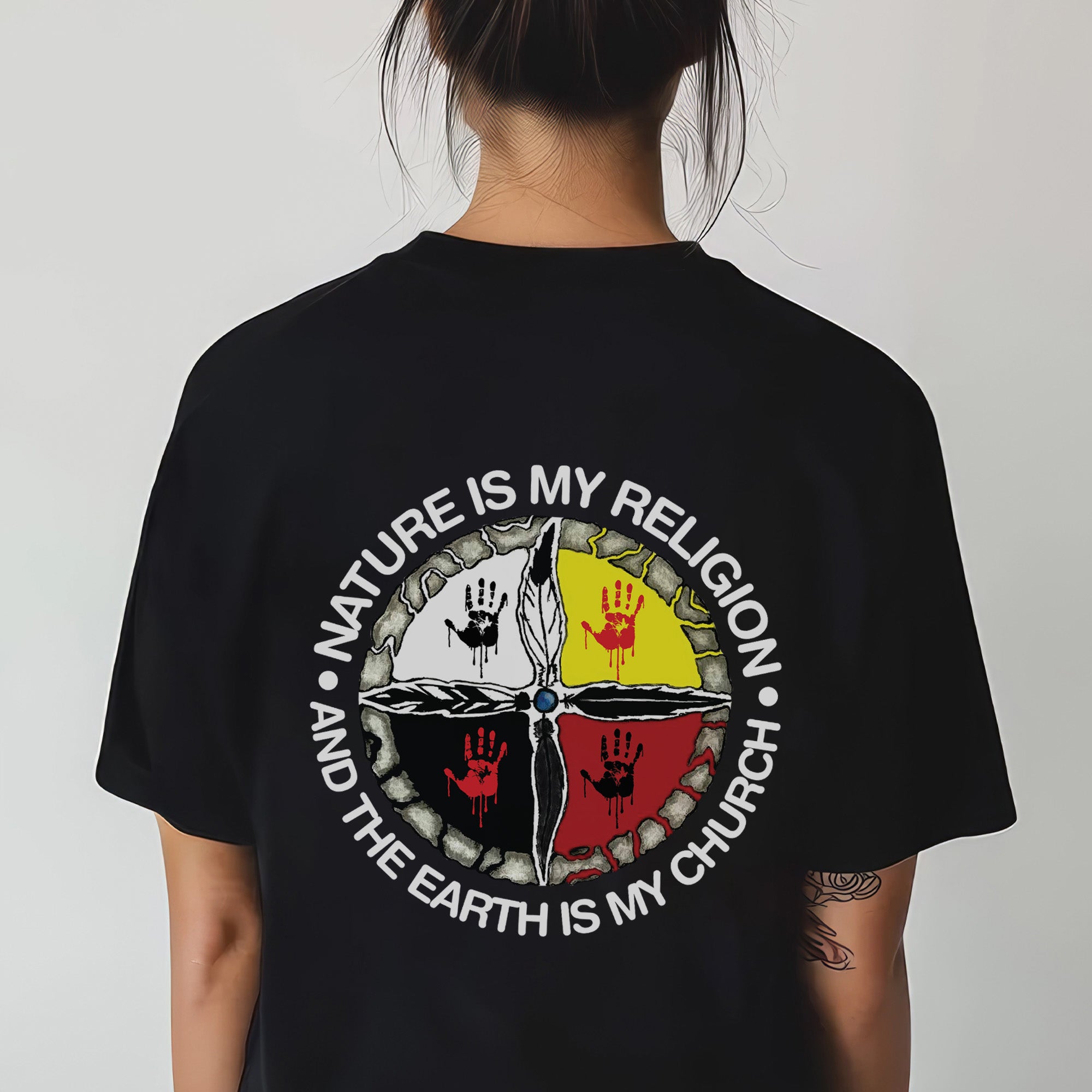 Nature Is My Religion And The Earth Is My Church Unisex T-Shirt/T-Shirt V-Neck/Hoodie/Sweatshirt - Two Sides N29