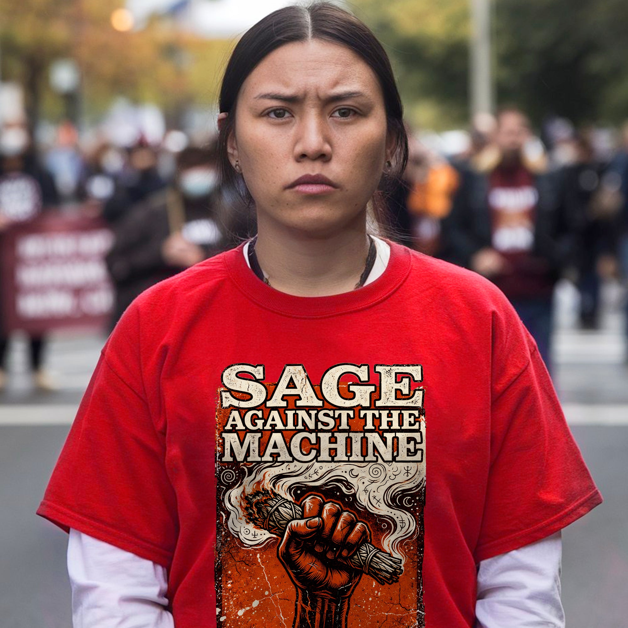 Sage Against The Machine Spiritual Power and Resistance Unisex T-shirt/T-shirt V-Neck/Hoodie/Sweatshirt 367